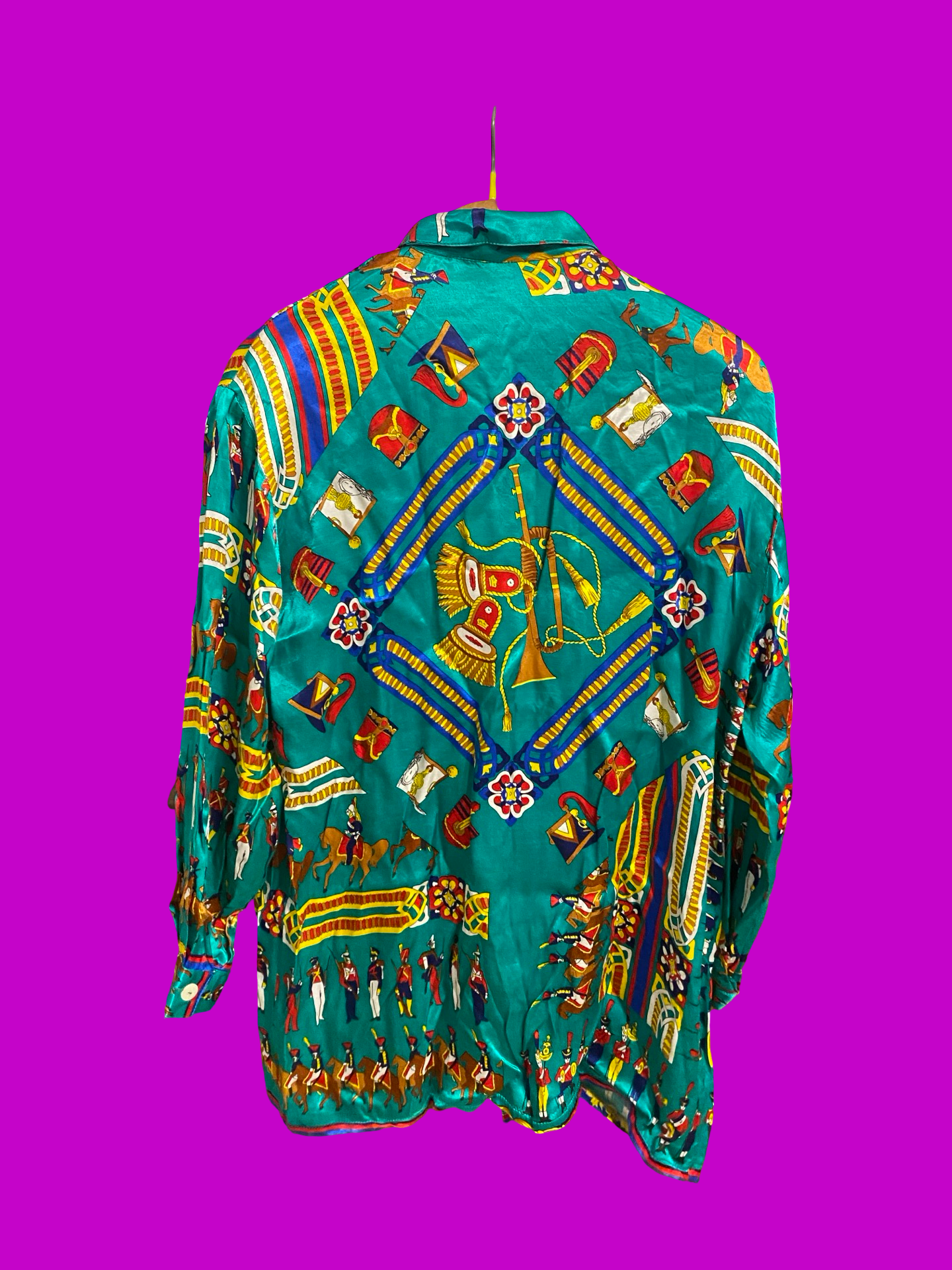 Vintage Multicolor Fantasy 90's Shirt Woman Size XL