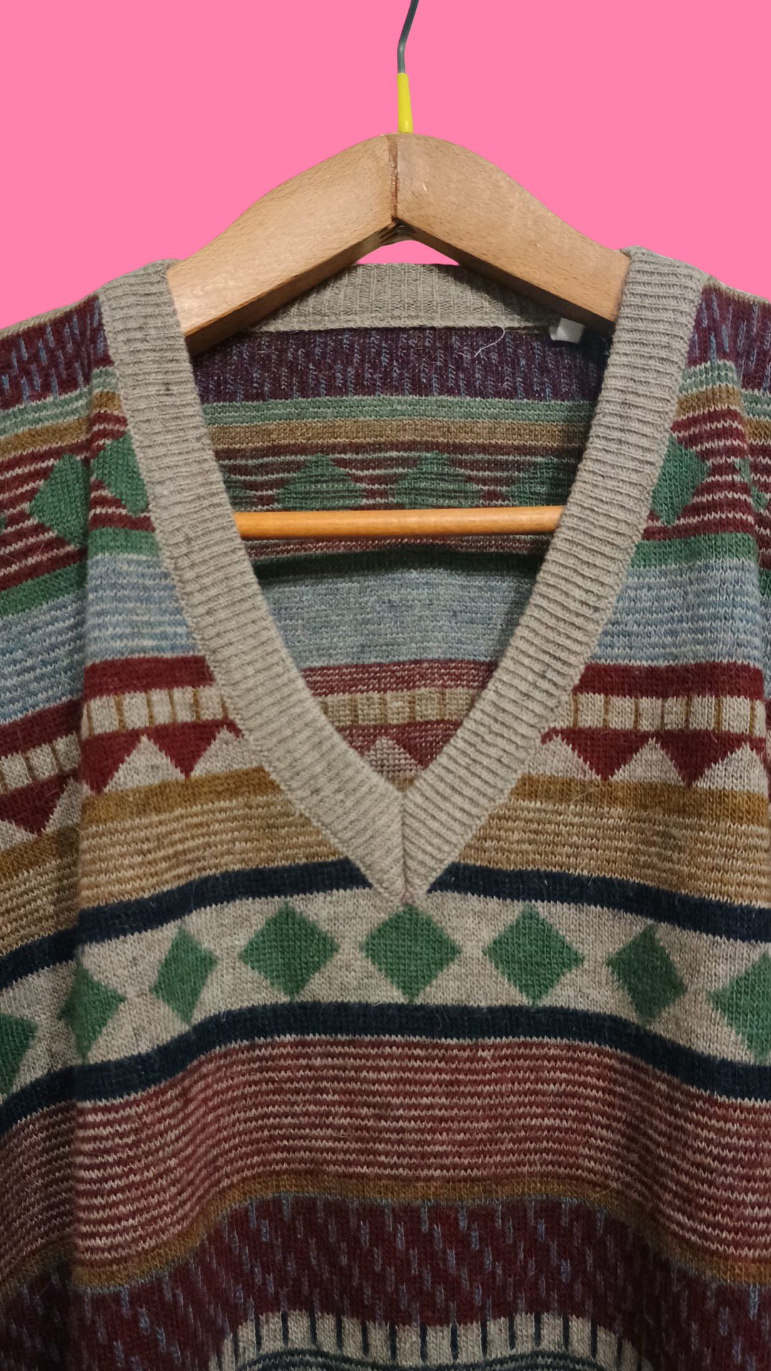 Vintage Multicolor Fantasy 90's Sweater Unisex Size S