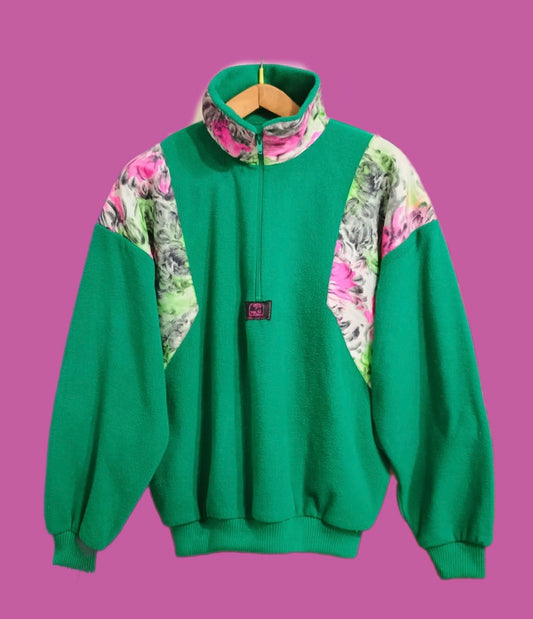 Sweatshirt Vintage Multicolor A Fantasia Anni 90 Woman Spring Size L