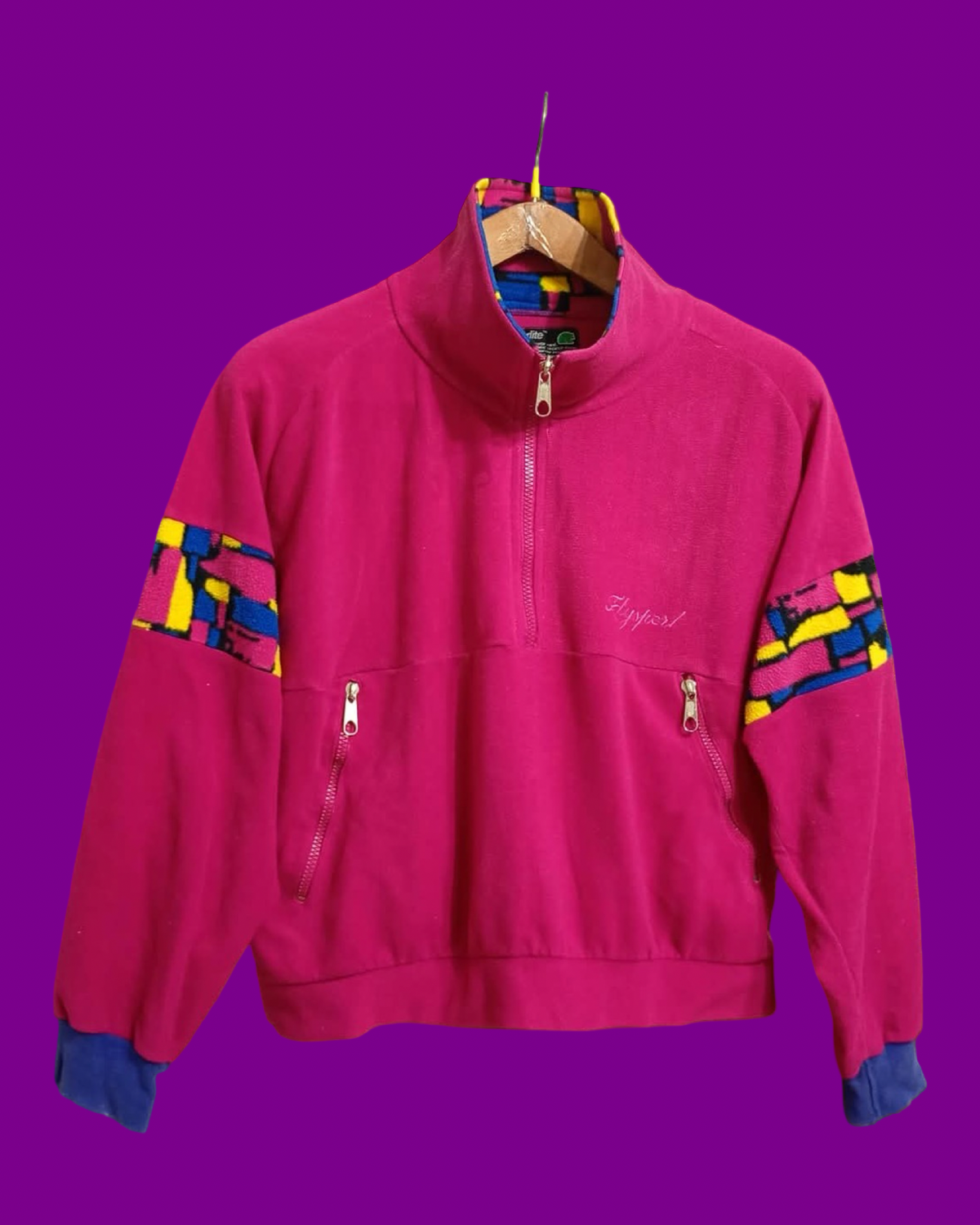 Vintage Multicolor Fantasy 90's Fleece Woman Size M