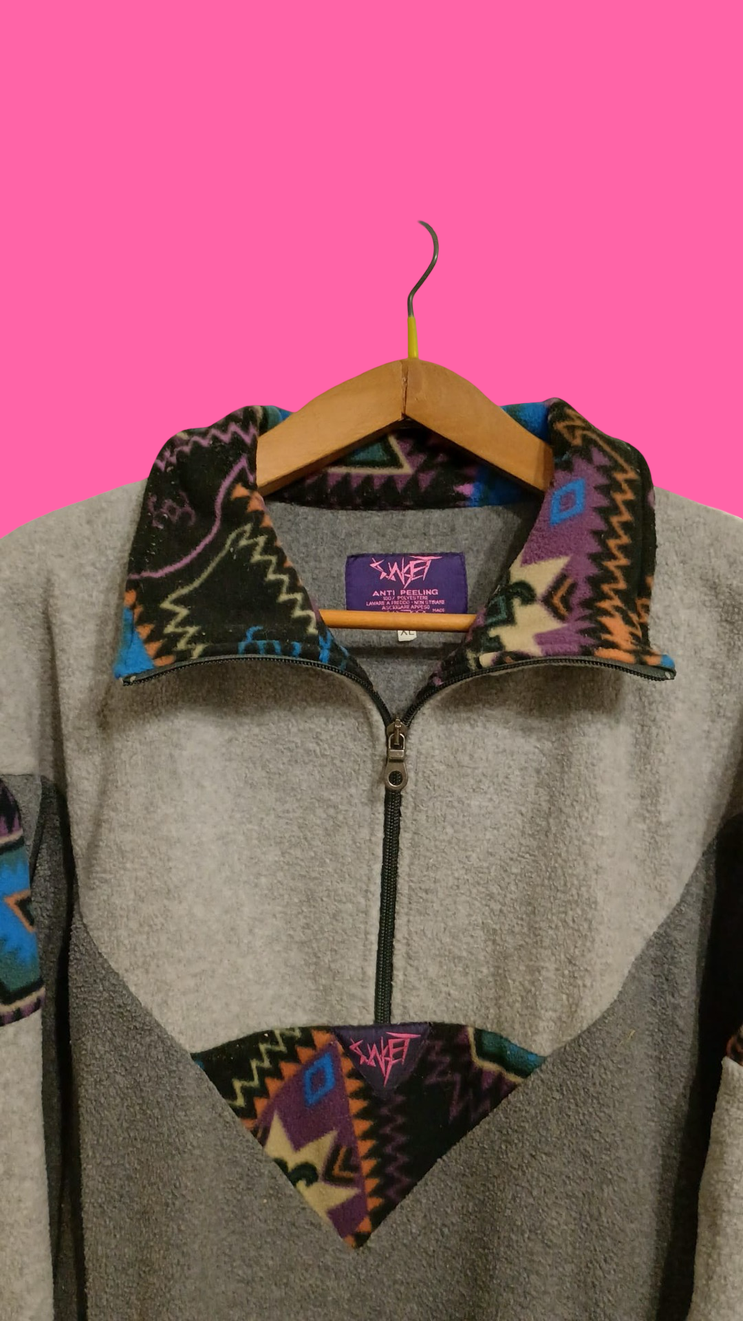 Vintage Multicolor Fantasy 90's Fleece Unisex Size XL