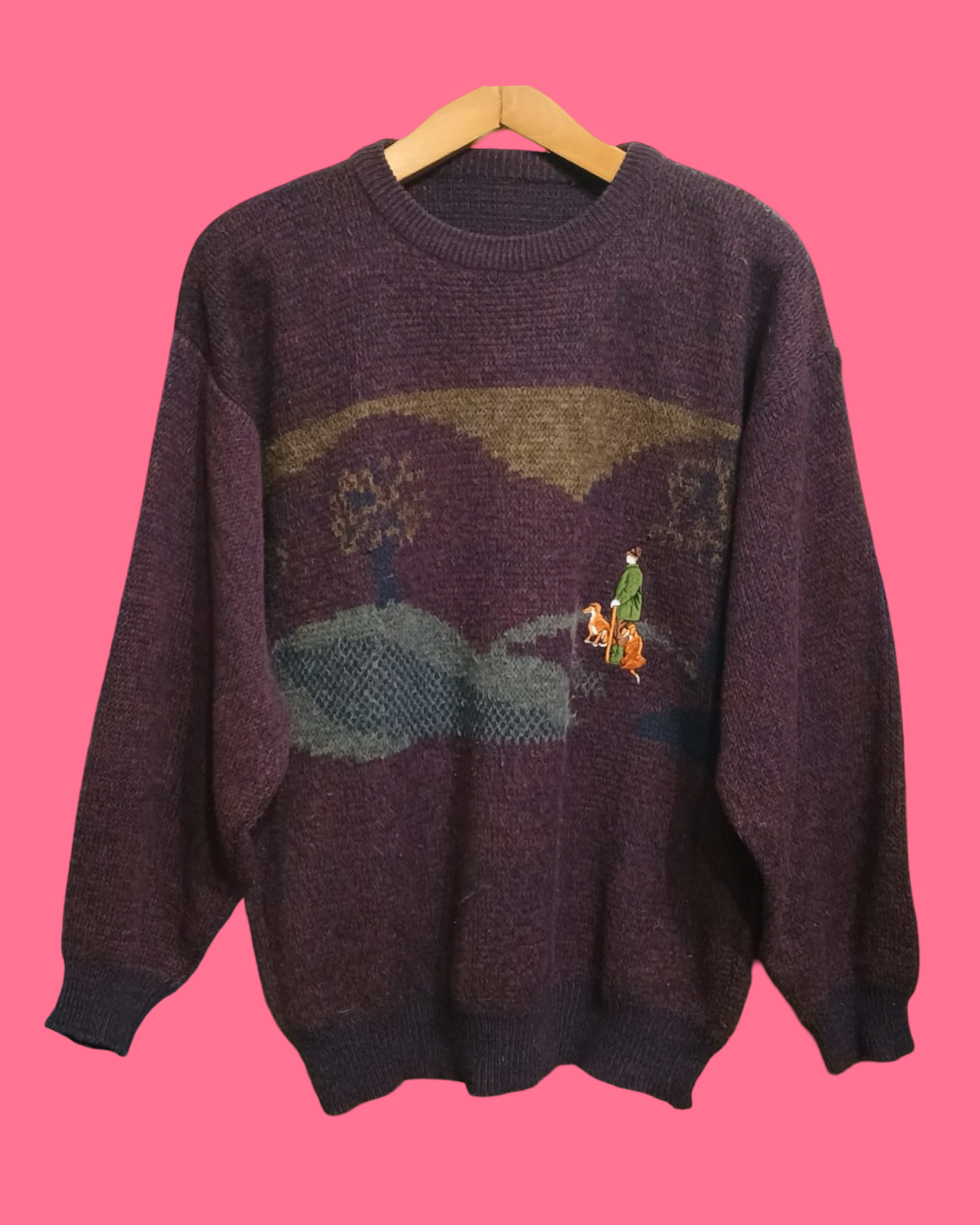Vintage Multicolor Fantasy 90's Sweater Unisex Size XL