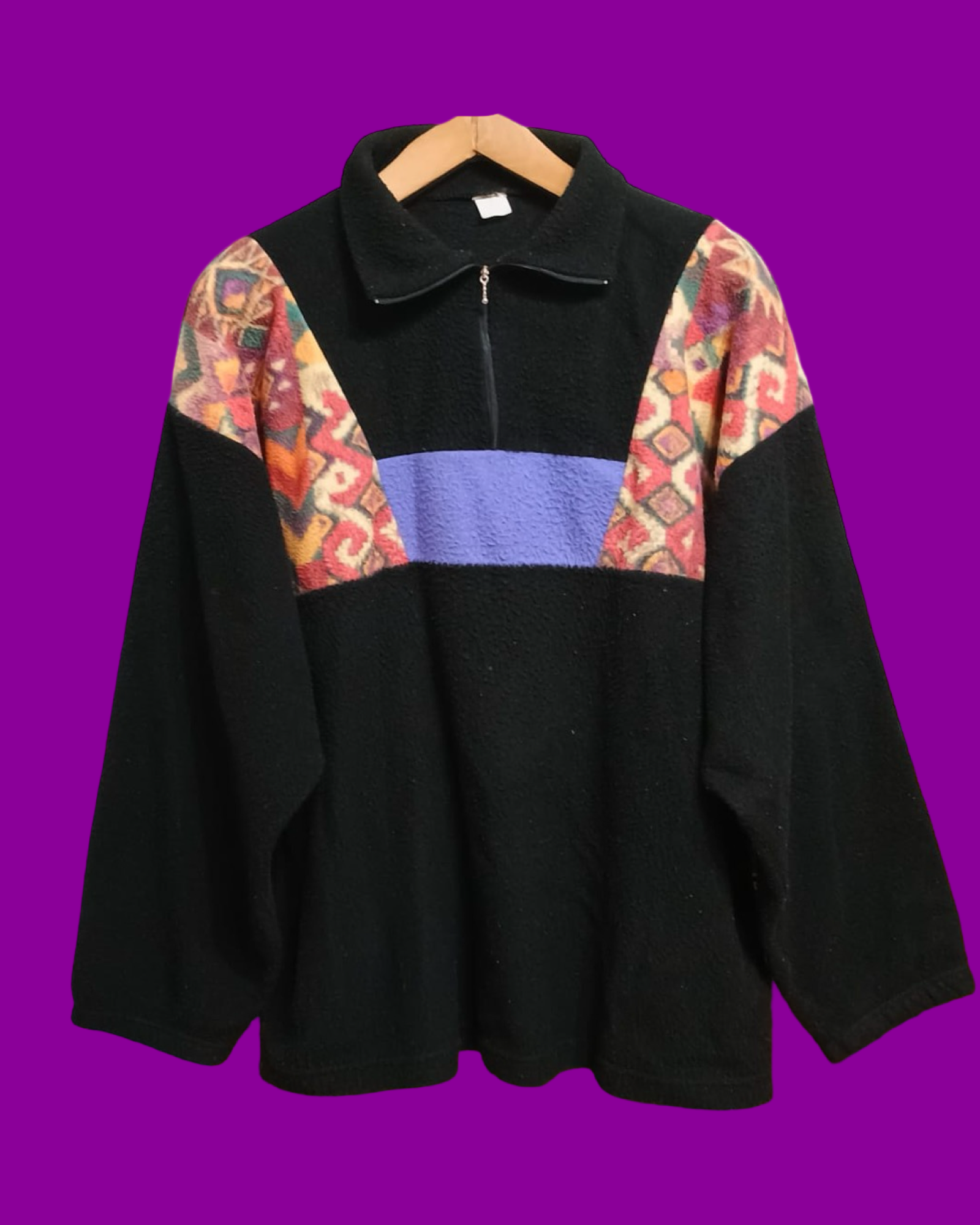 Vintage Multicolor Fantasy 90's Fleece Unisex Size XL
