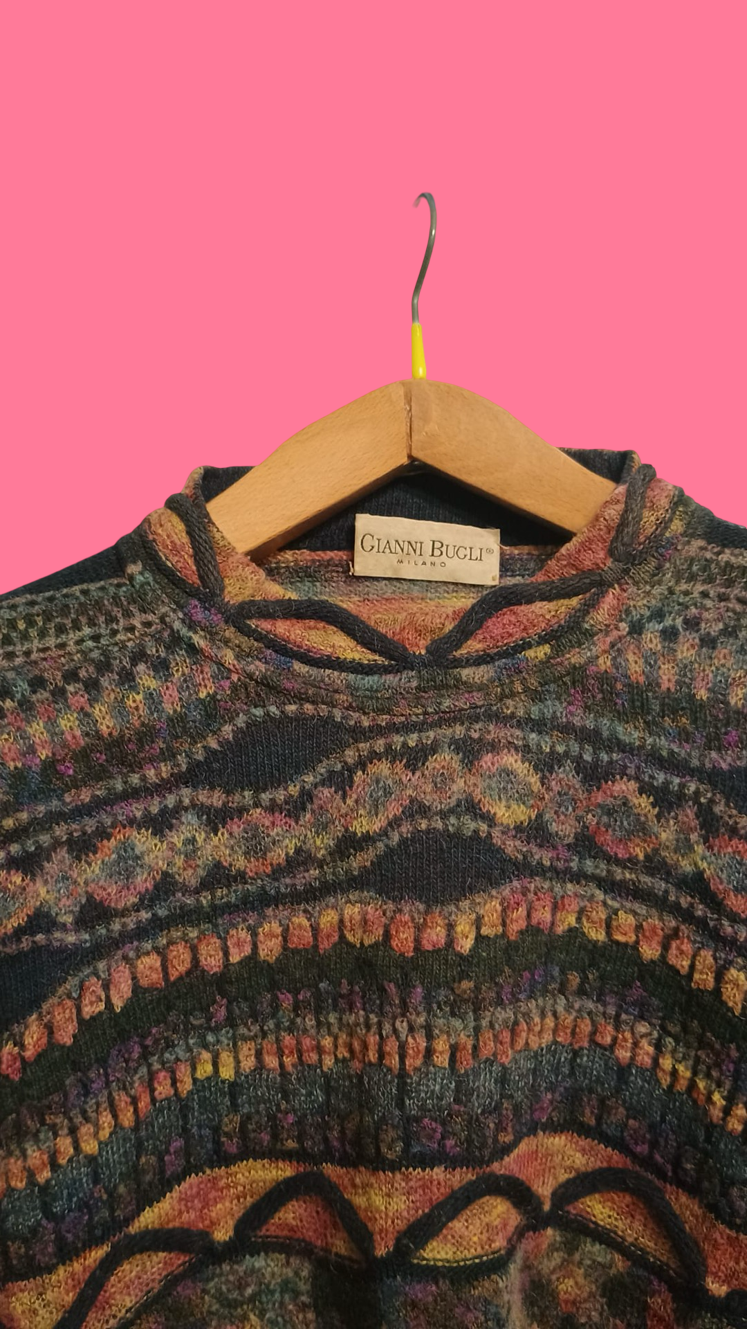 Vintage Multicolor Fantasy 90's Sweater Unisex Size M