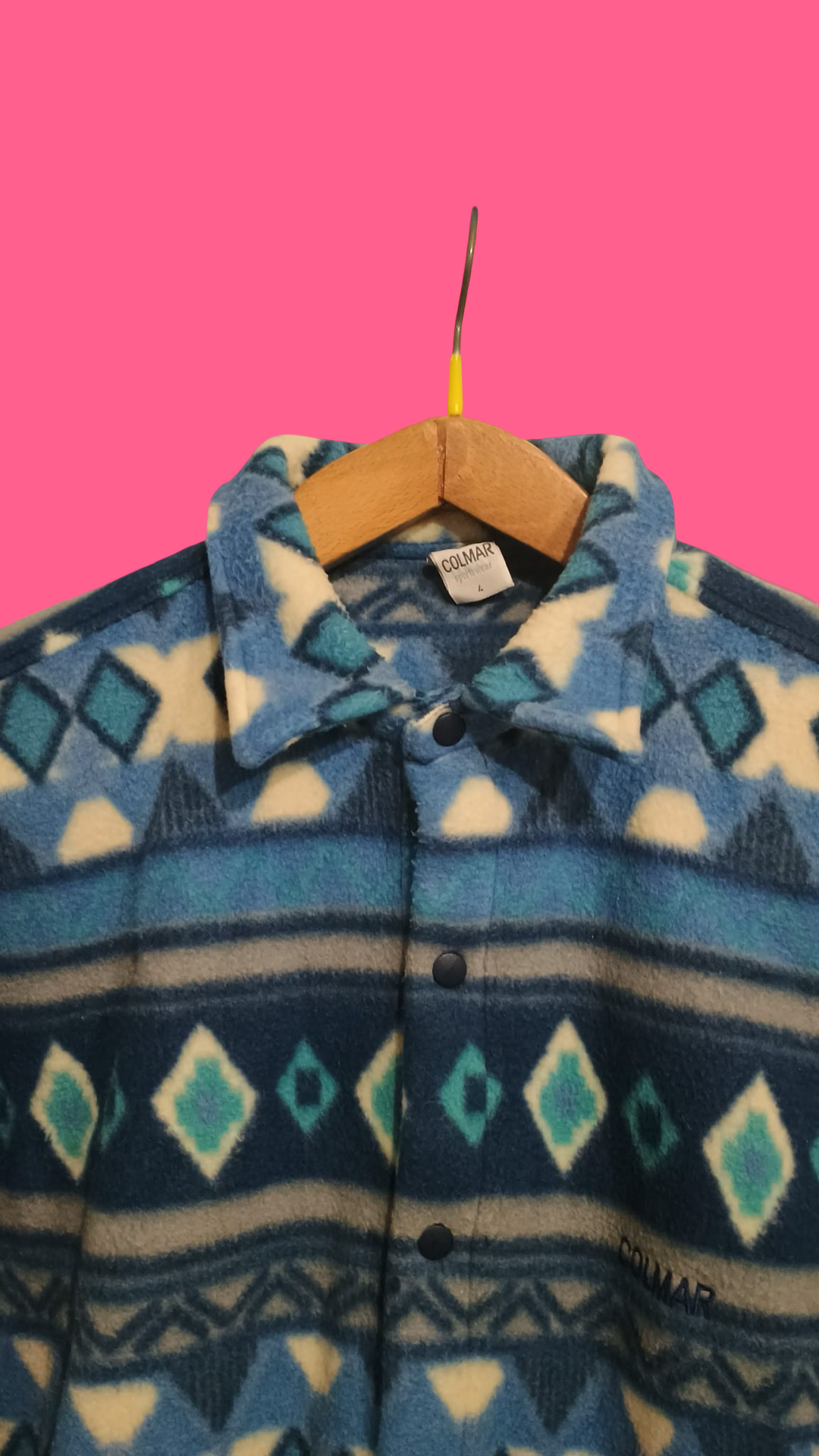 Vintage Multicolor Fantasy 90's Colmar Fleece Unisex Size L