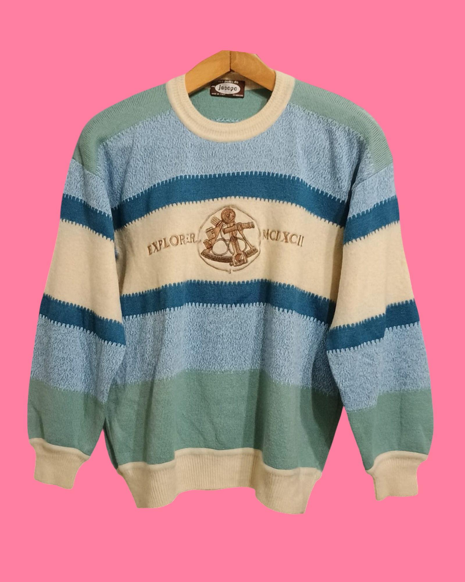 Vintage Multicolor Fantasy 90's Sweater Unisex Size S