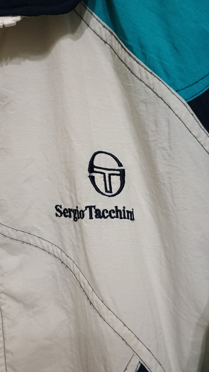 Soft Jacket Vintage Sergio Tacchini Multicolor A Fantasia Anni 90 Unisex Size M