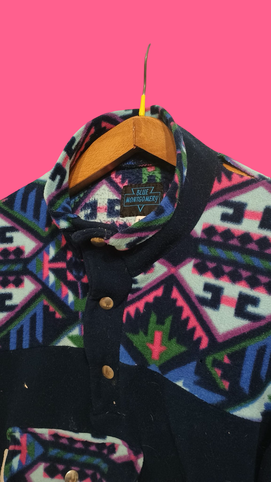 Vintage Multicolor Fantasy 90's Fleece Unisex Size L