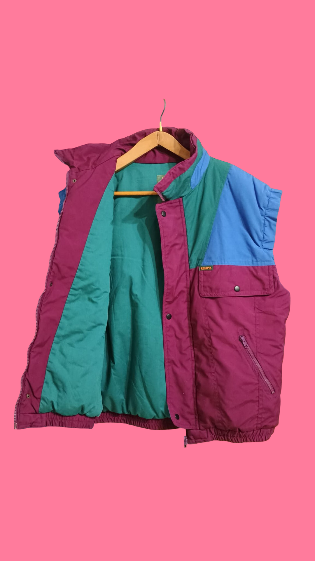 Vintage Multicolor Fantasy 90's Gilet Unisex Size XL