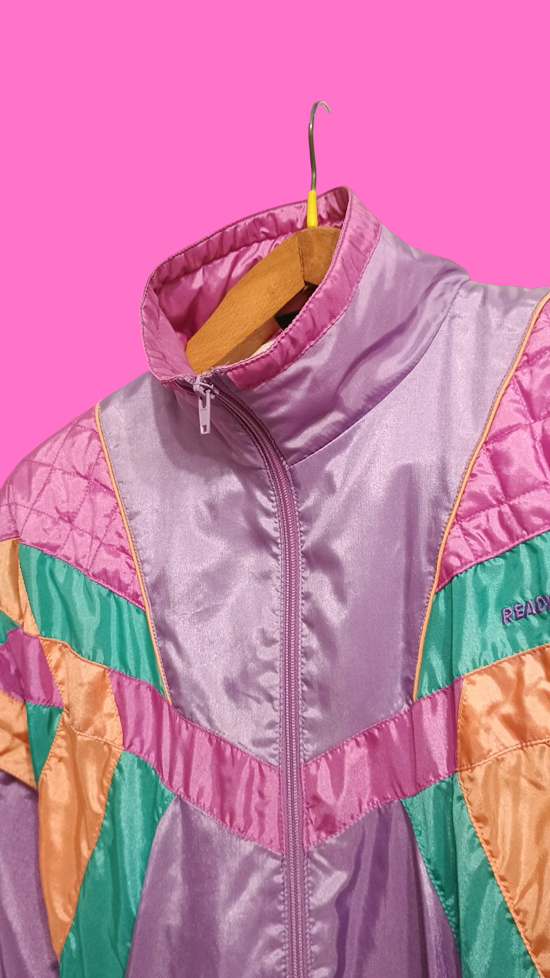 Soft Jacket Vintage Multicolor A Fantasia Anni 90 Woman Size L
