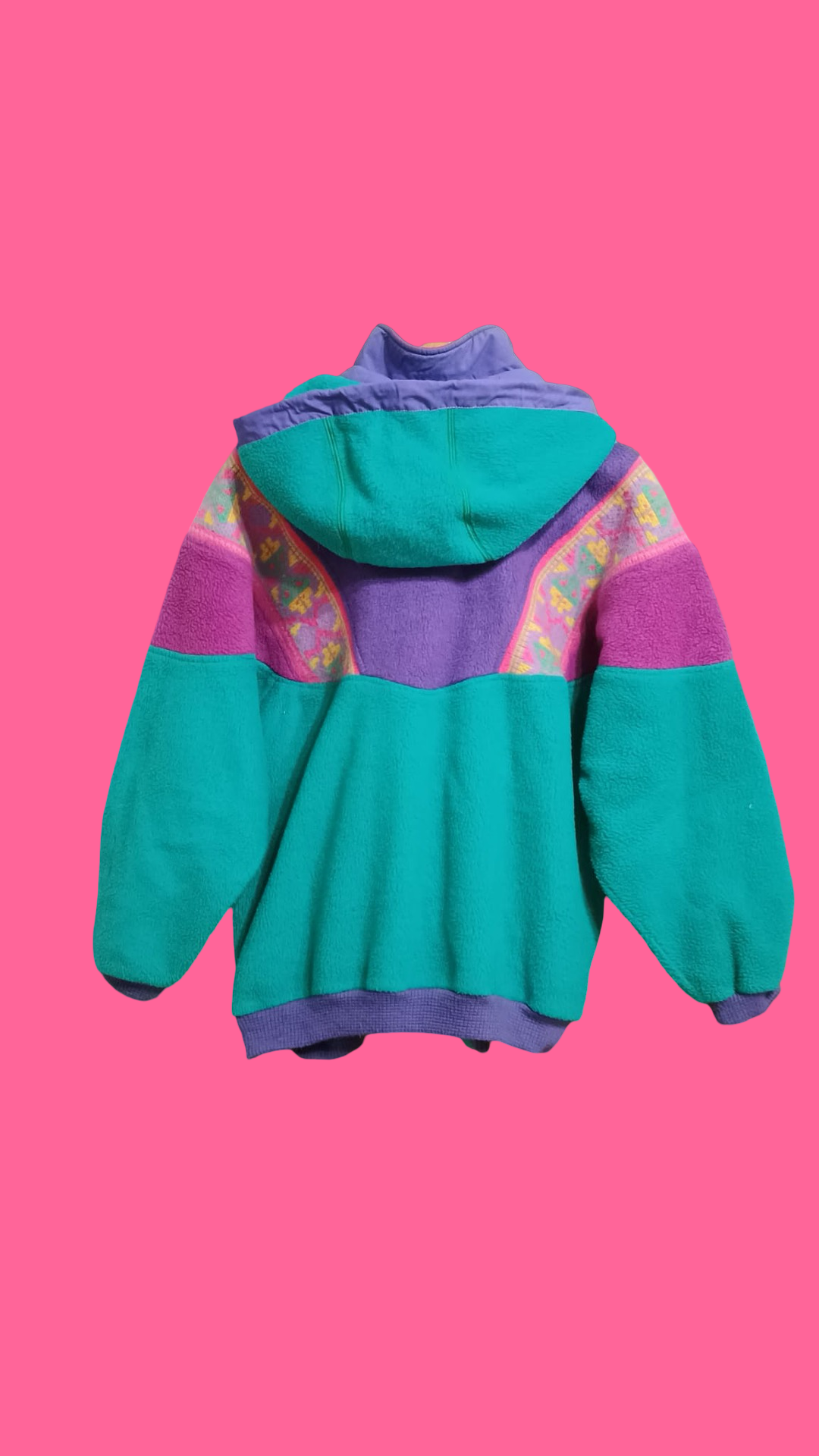 Vintage Multicolor Fantasy 90's Fleece Woman Size M