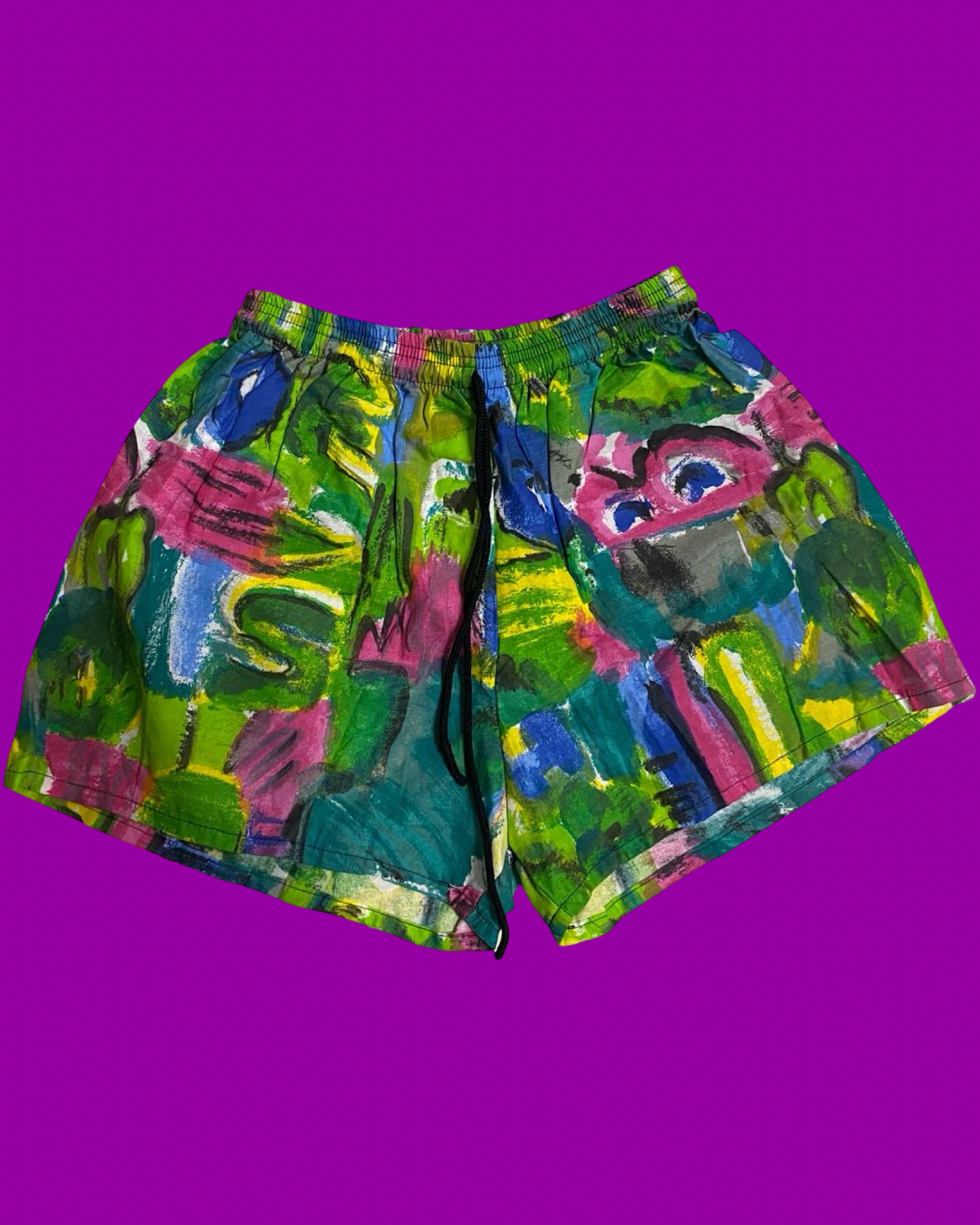 Vintage Multicolor Fantasy 90's Swimming Suit Unisex Size M