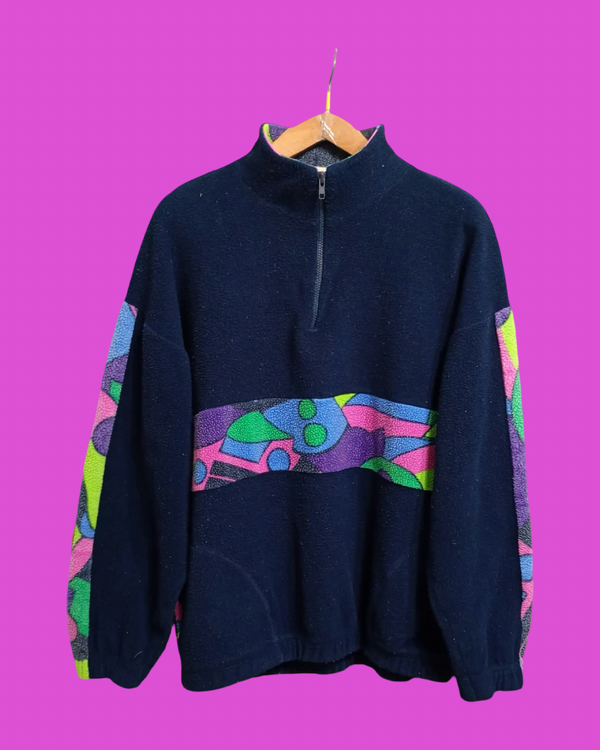 Vintage Multicolor Fantasy 90's Fleece Unisex Size L
