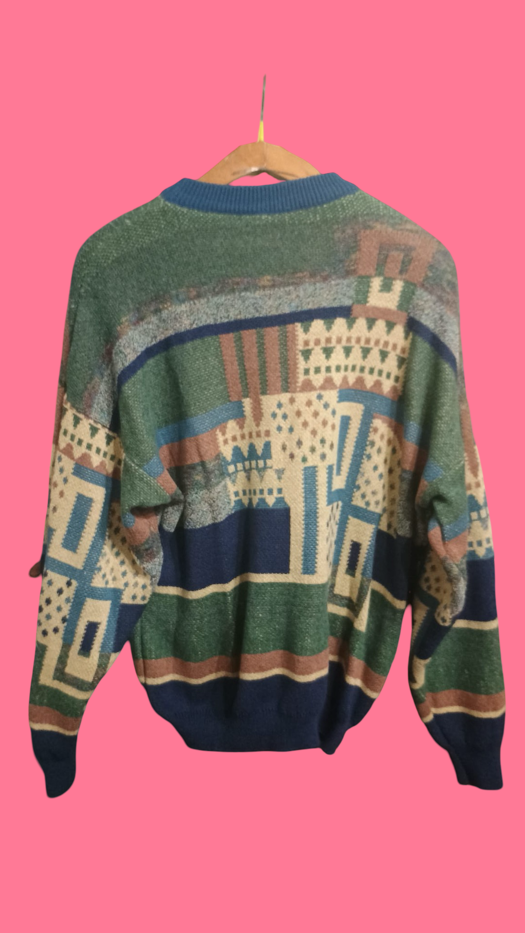 Vintage Multicolor Fantasy 90's Sweater Unisex Size S
