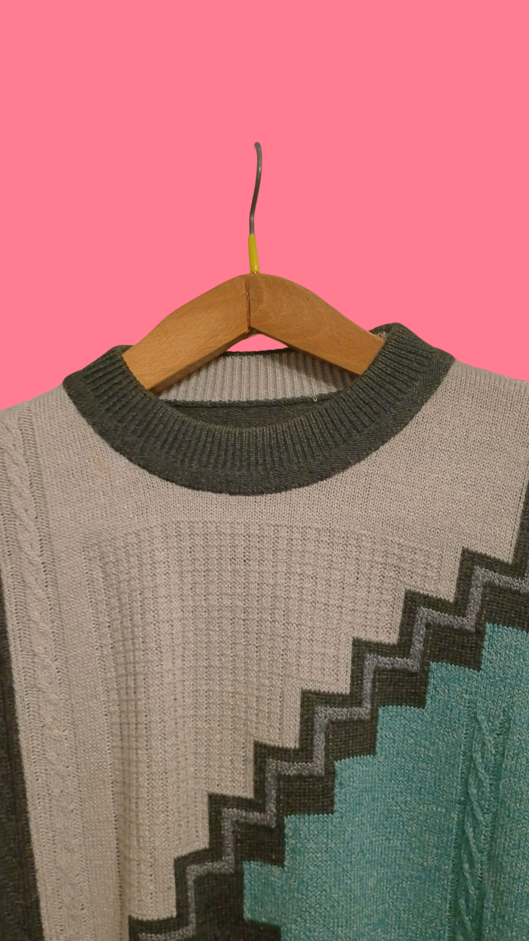 Vintage Multicolor Fantasy 90's Sweater Unisex Size L