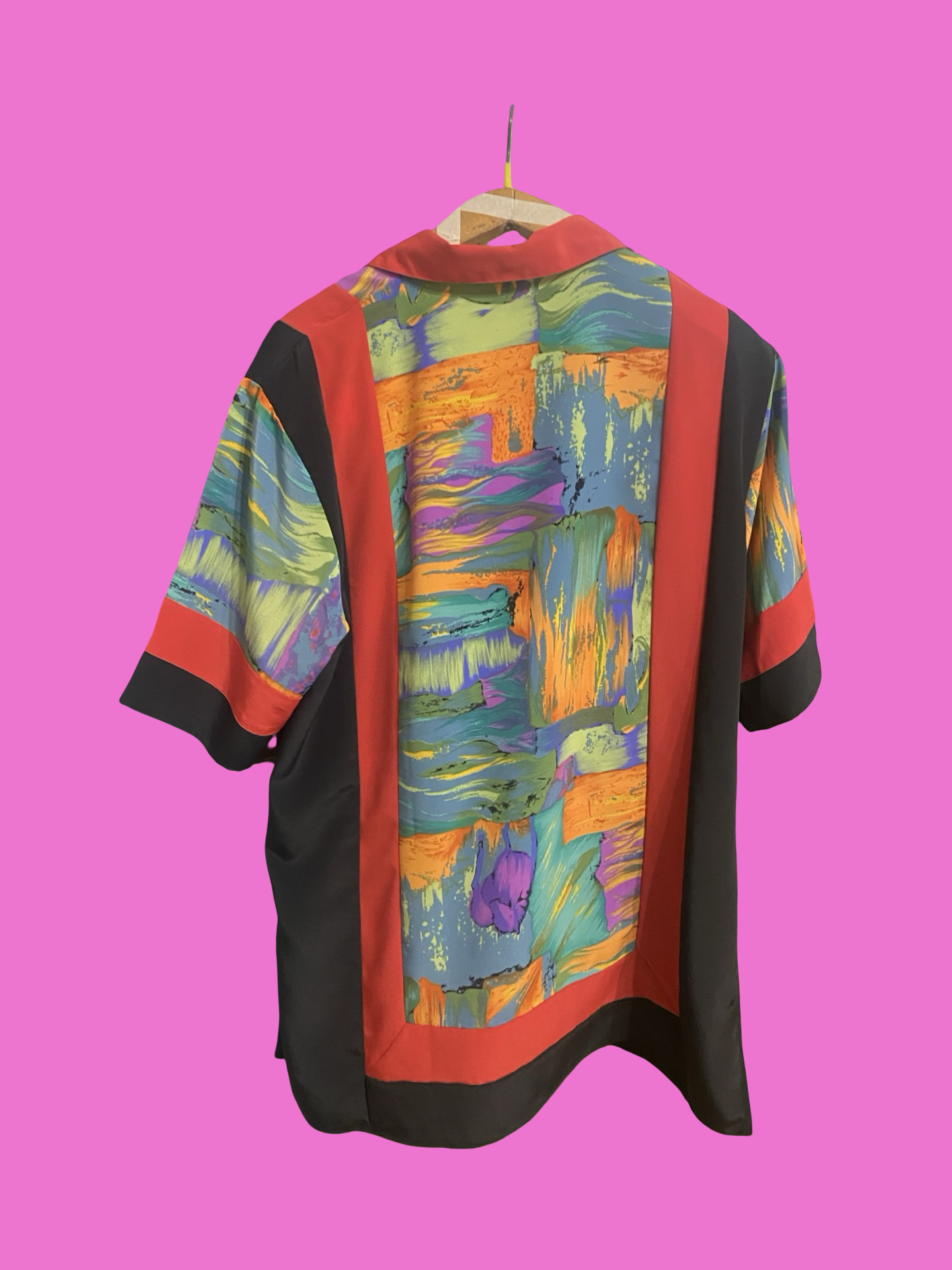 Vintage Multicolor Fantasy 90's Shirt Woman Size XL