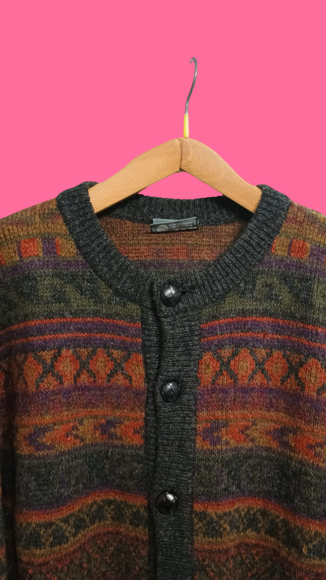 Vintage Multicolor Fantasy 90's Sweater Unisex Size L