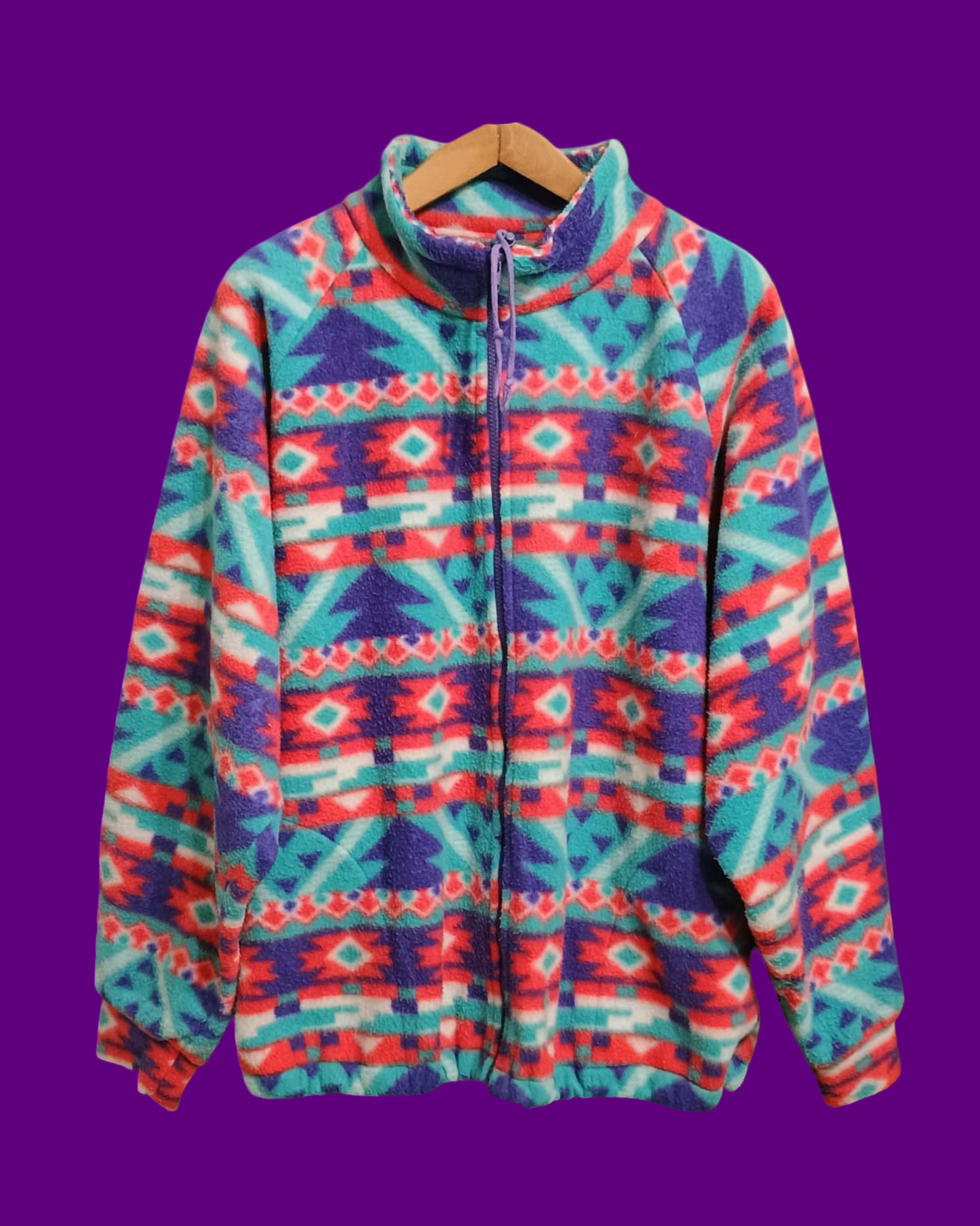Vintage Multicolor Fantasy 90's Fleece Unisex Size XXL