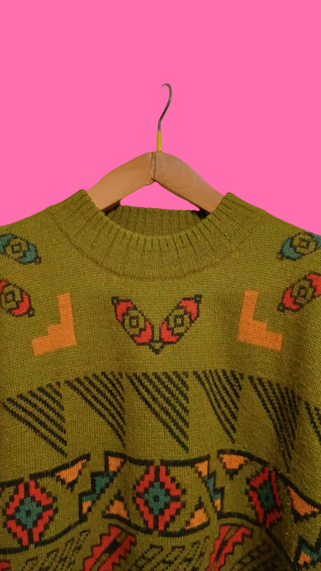 Vintage Multicolor Fantasy 90's Sweater Unisex Size L