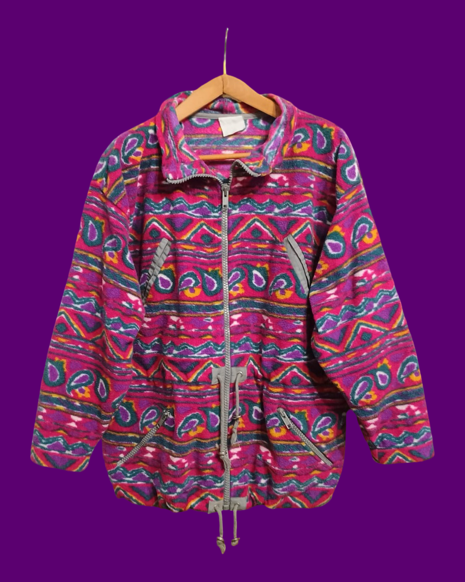 Vintage Multicolor Fantasy 90's Fleece Unisex Size XL