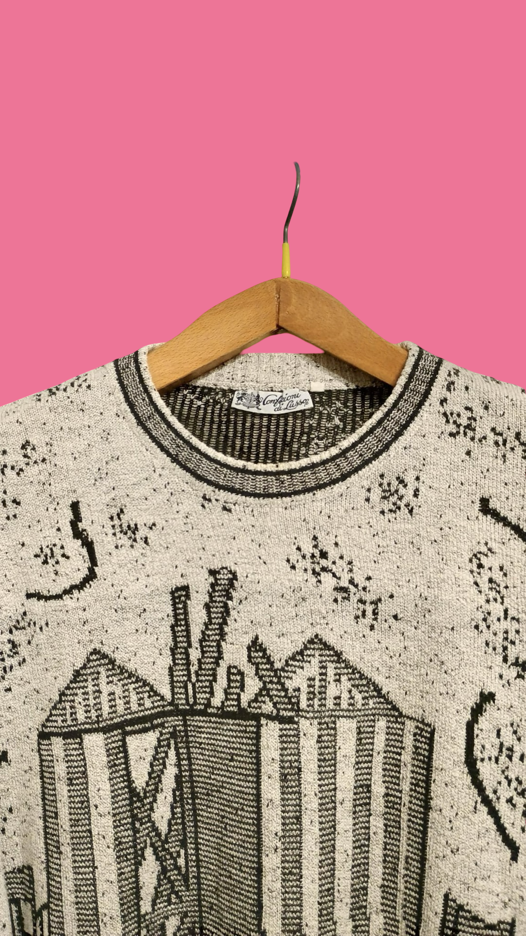 Vintage Multicolor Fantasy 90's Sweater Unisex Size L