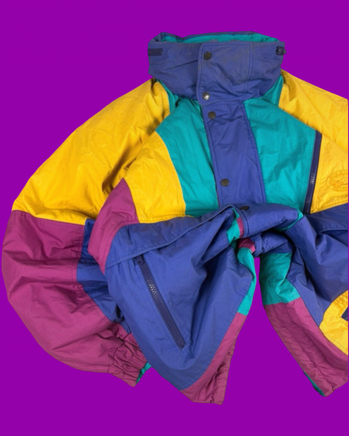 Vintage Multicolor Fantasy 90's Snow Jacket Unisex Size L