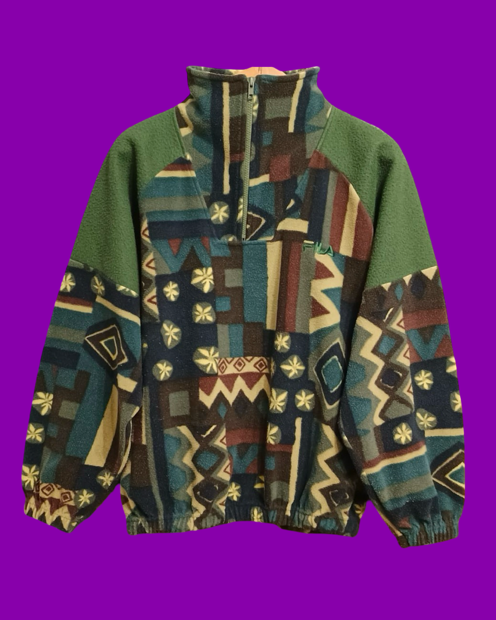 Vintage Multicolor Fantasy 90's Fila Fleece Unisex Size M