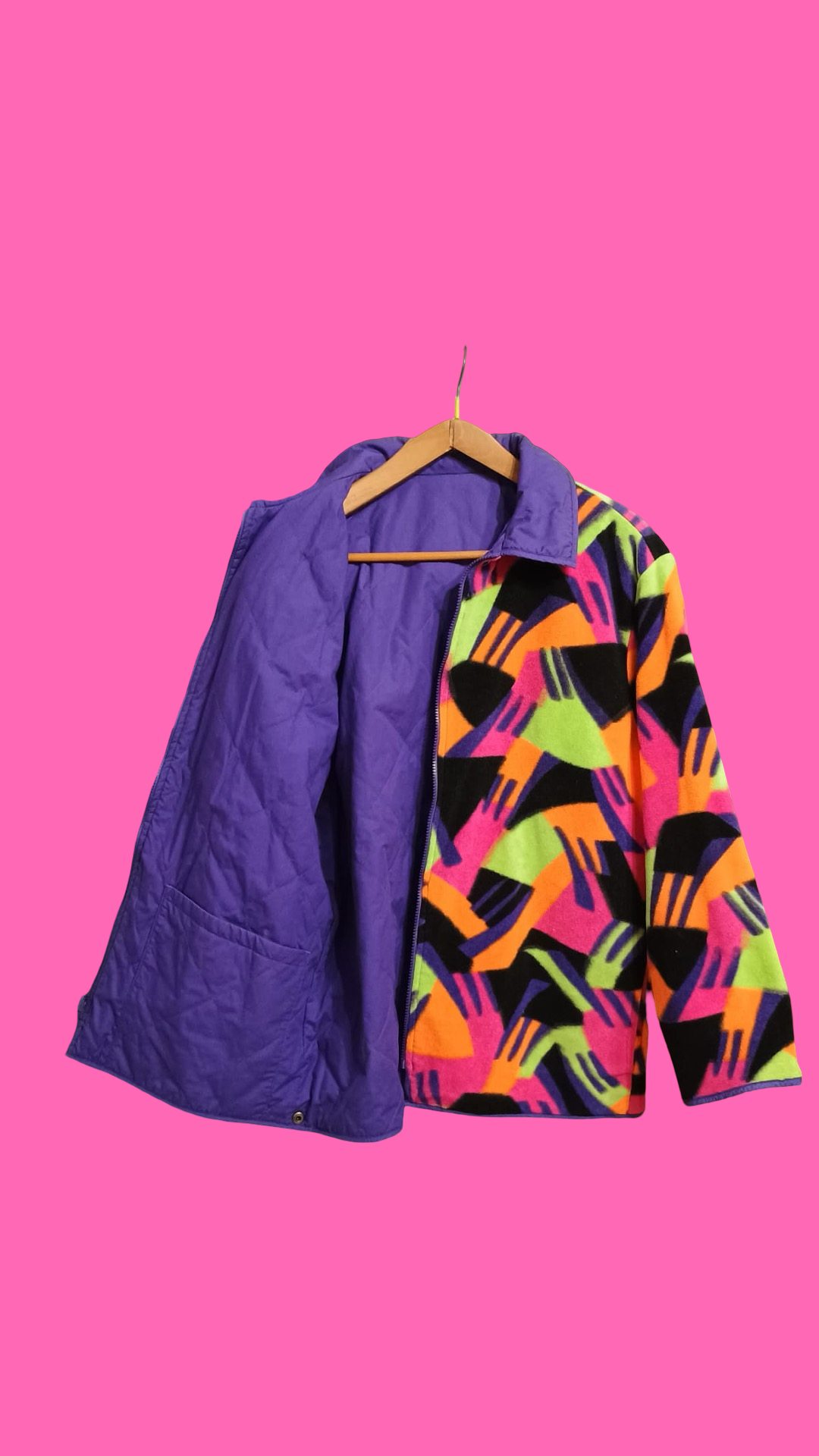 Vintage Multicolor Fantasy 90's Fila Pile Snow Jacket Unisex Size XL