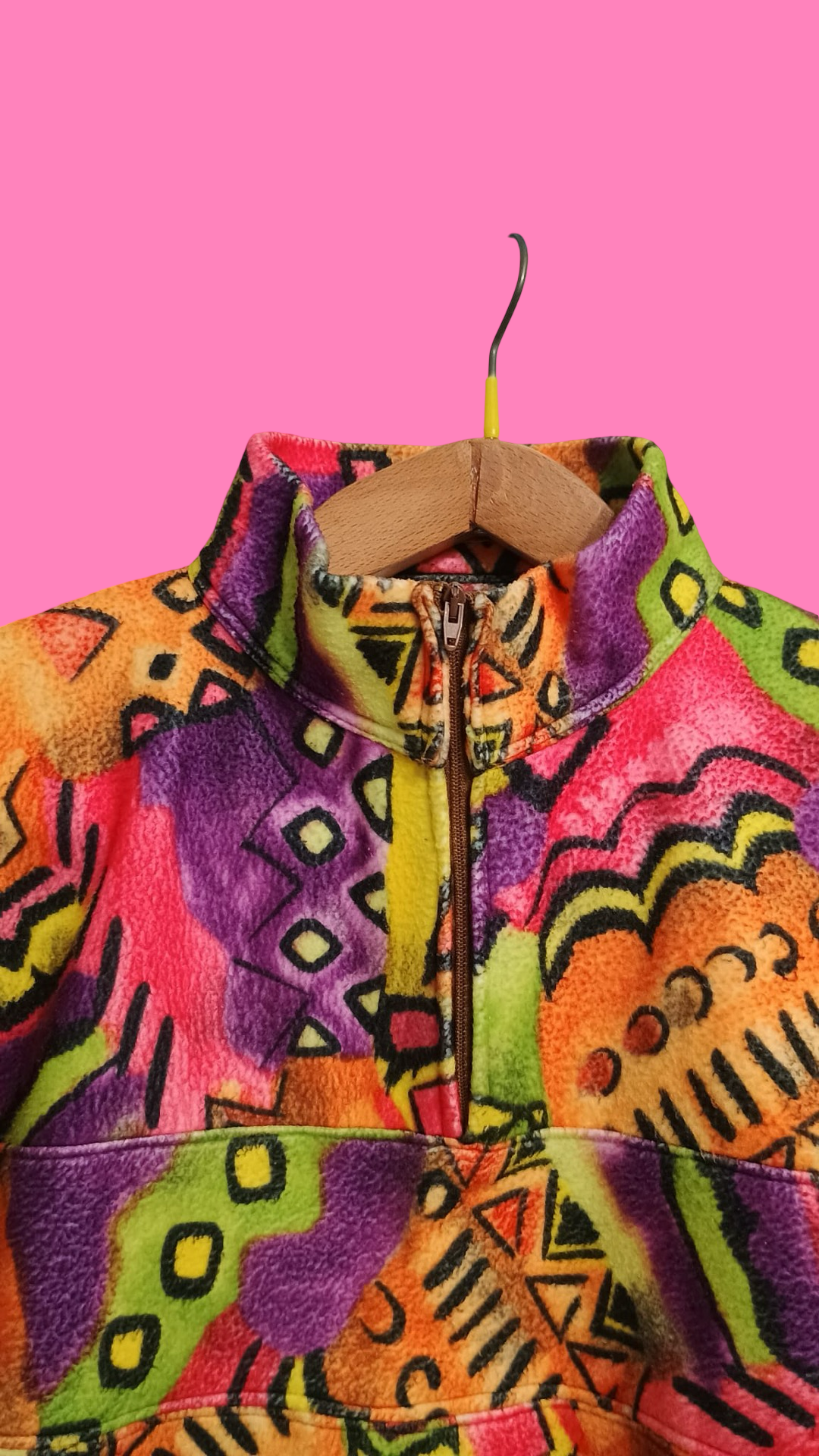 Vintage Multicolor Fantasy 90's Fleece Unisex Size M