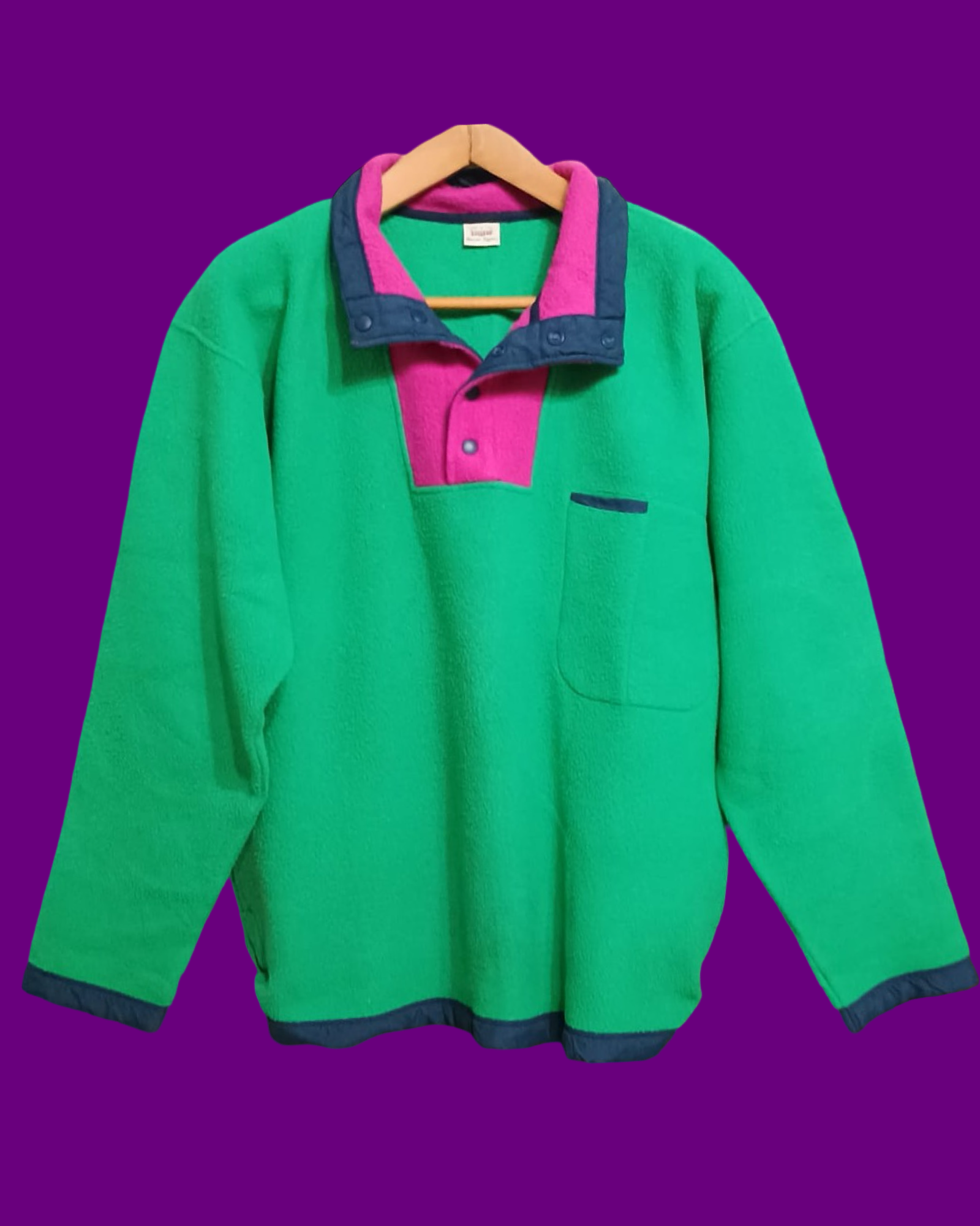 Vintage Multicolor Fantasy 90's Fleece Unisex Size L