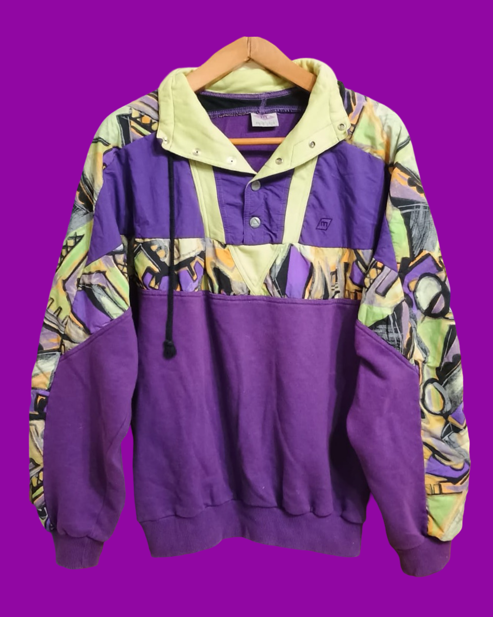 Vintage Multicolor Fantasy 90's Sweatshirt Unisex Size L