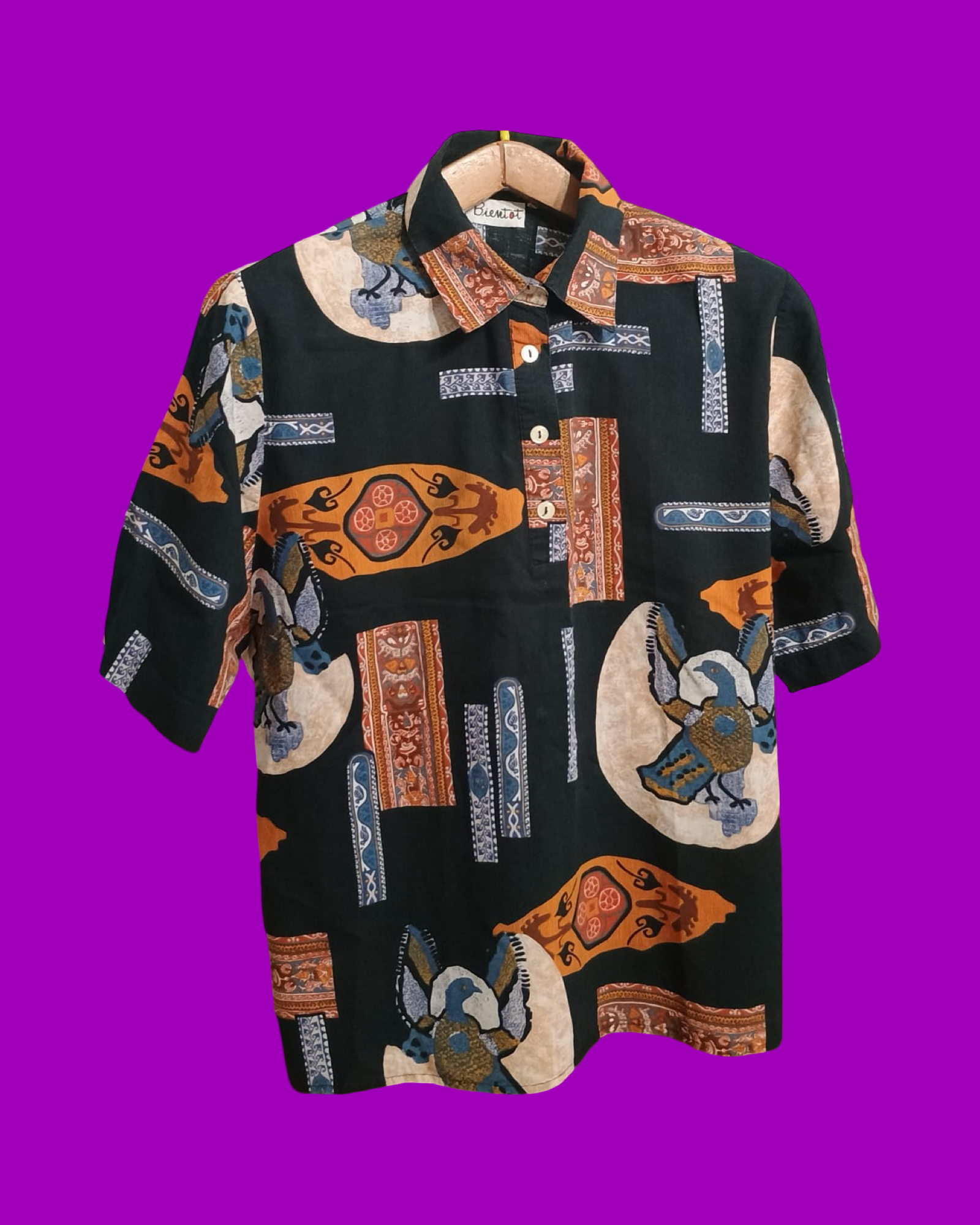 Vintage Multicolor Fantasy 90's Shirt Unisex Size L