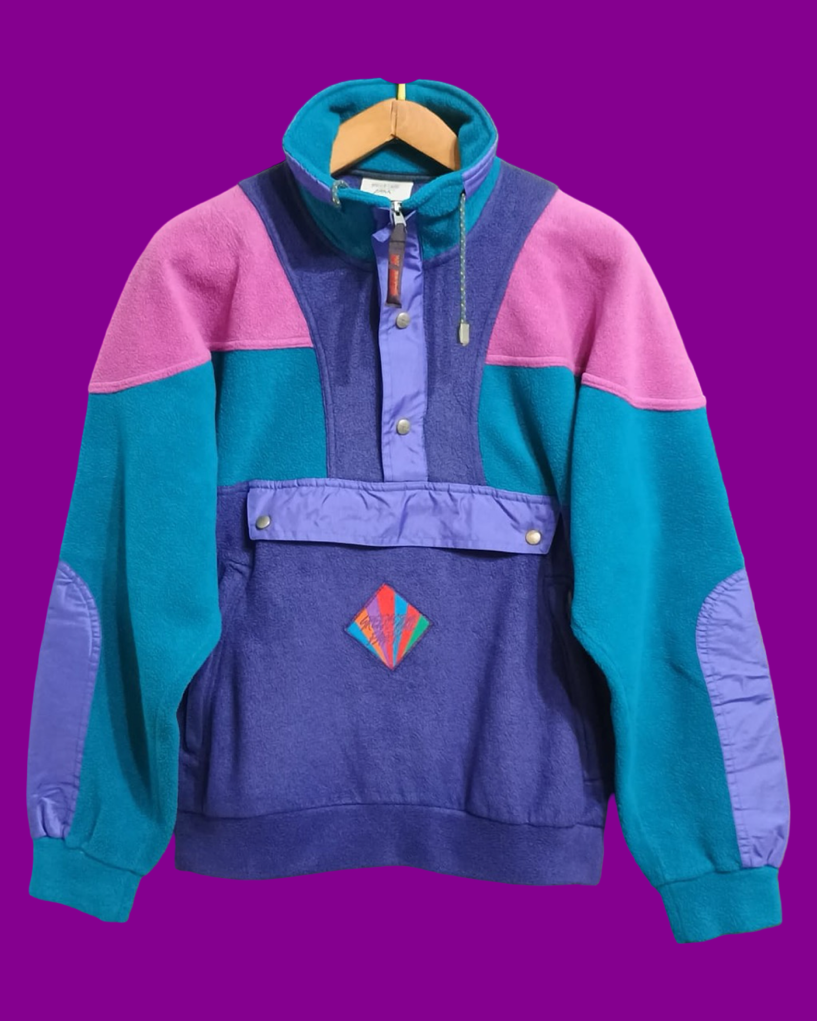 Vintage Multicolor Fantasy 90's Fleece Unisex Size M