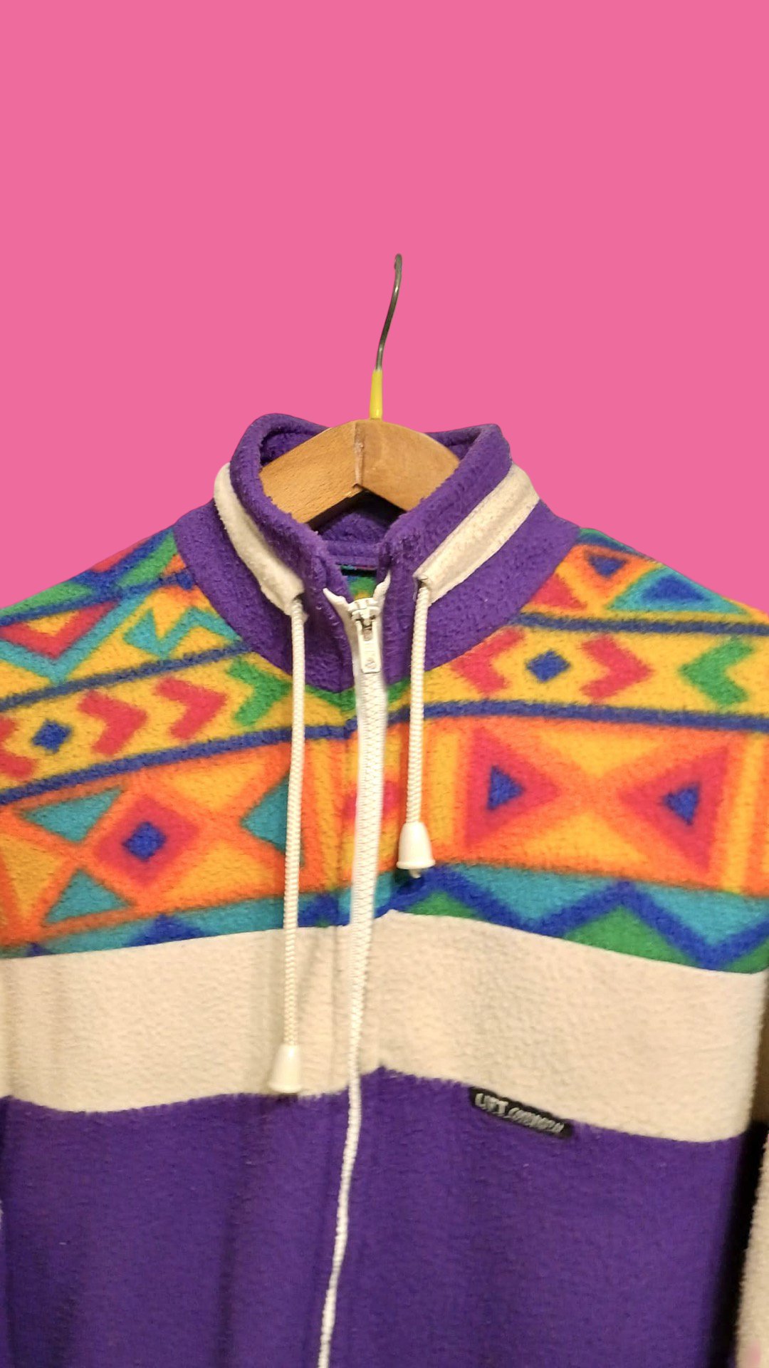Vintage Multicolor Fantasy 90's Fleece Unisex Size L