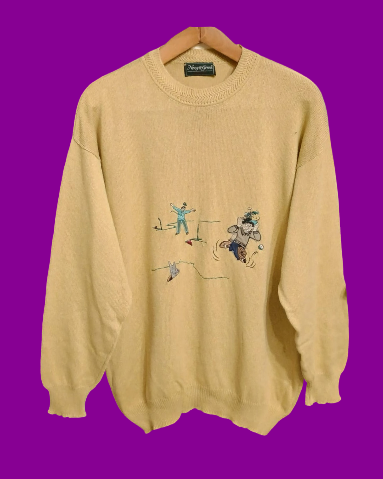Vintage Multicolor Fantasy 90's Sweater Unisex Size XL
