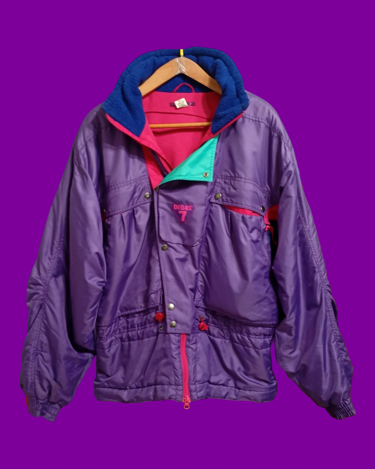 Vintage Multicolor Fantasy 90's Rare Snow Jacket Unisex Size XL