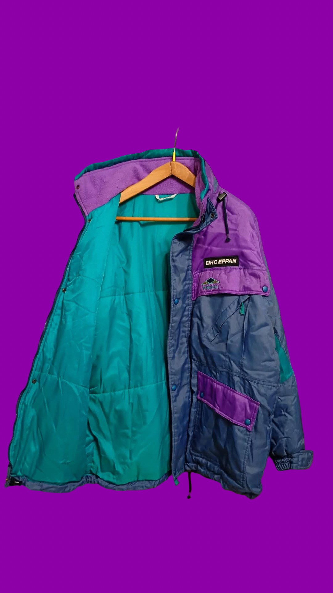 Vintage Multicolor Fantasy 90's Rare Snow Jacket Unisex Size XL