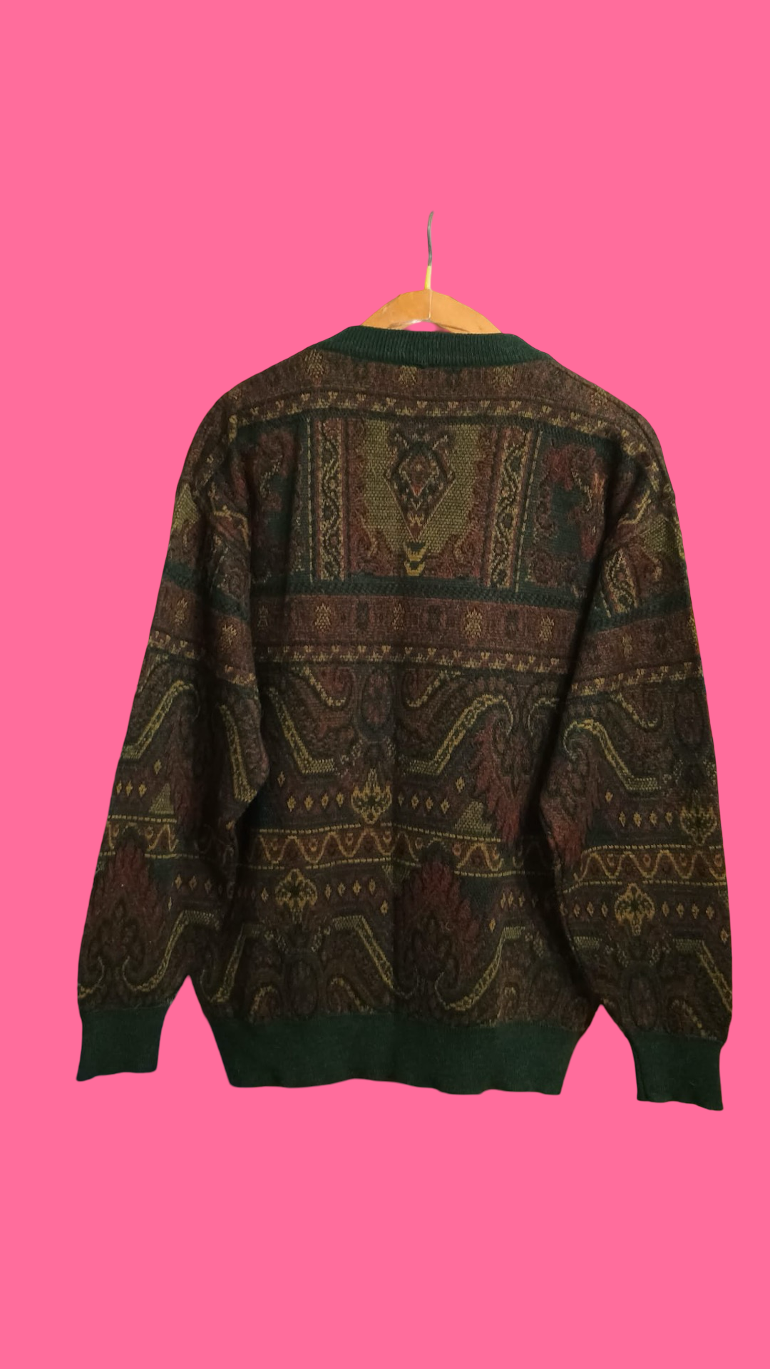 Vintage Multicolor Fantasy 90's Sweater Unisex Size L
