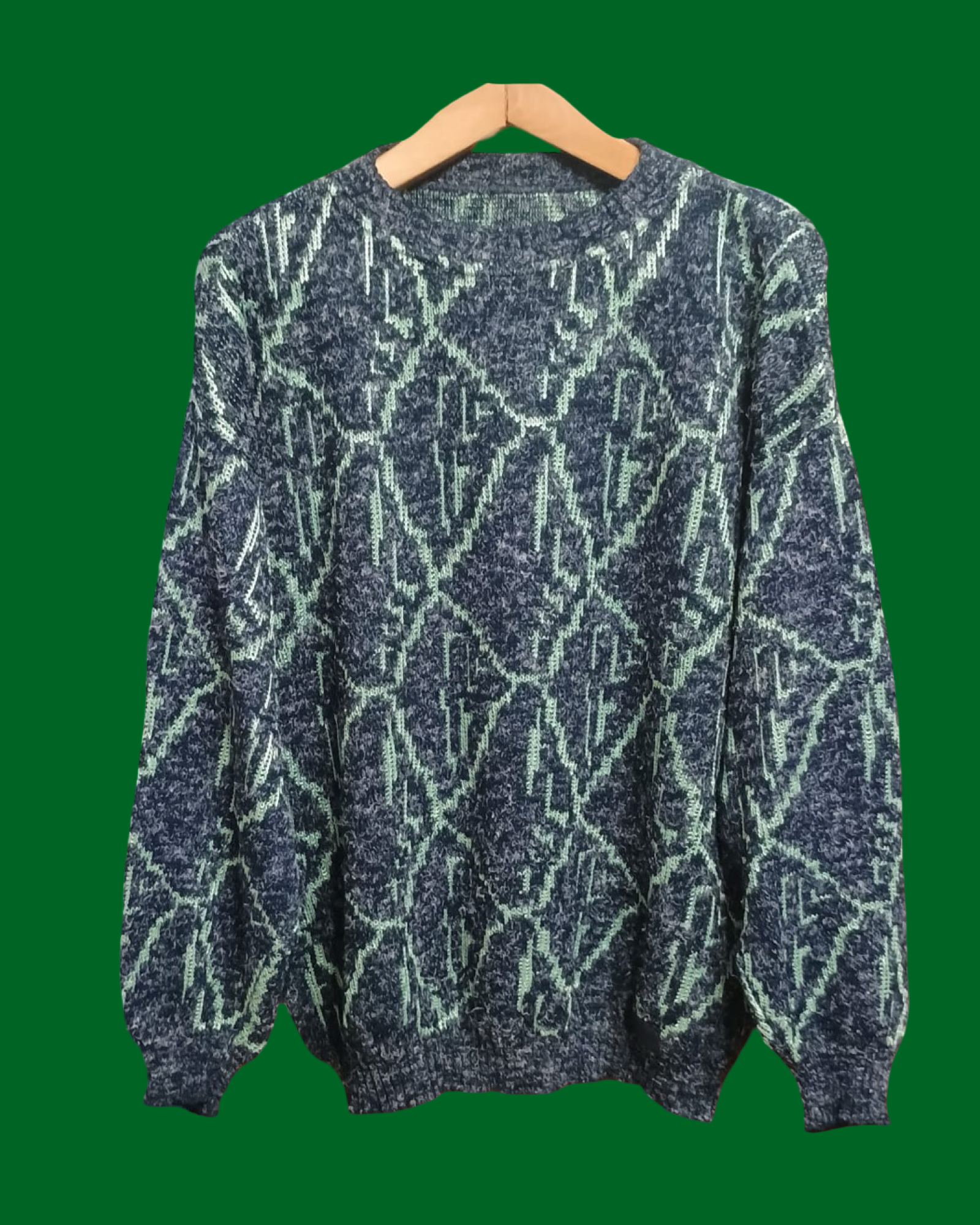 Vintage Multicolor Fantasy 90's Sweater Unisex Size L