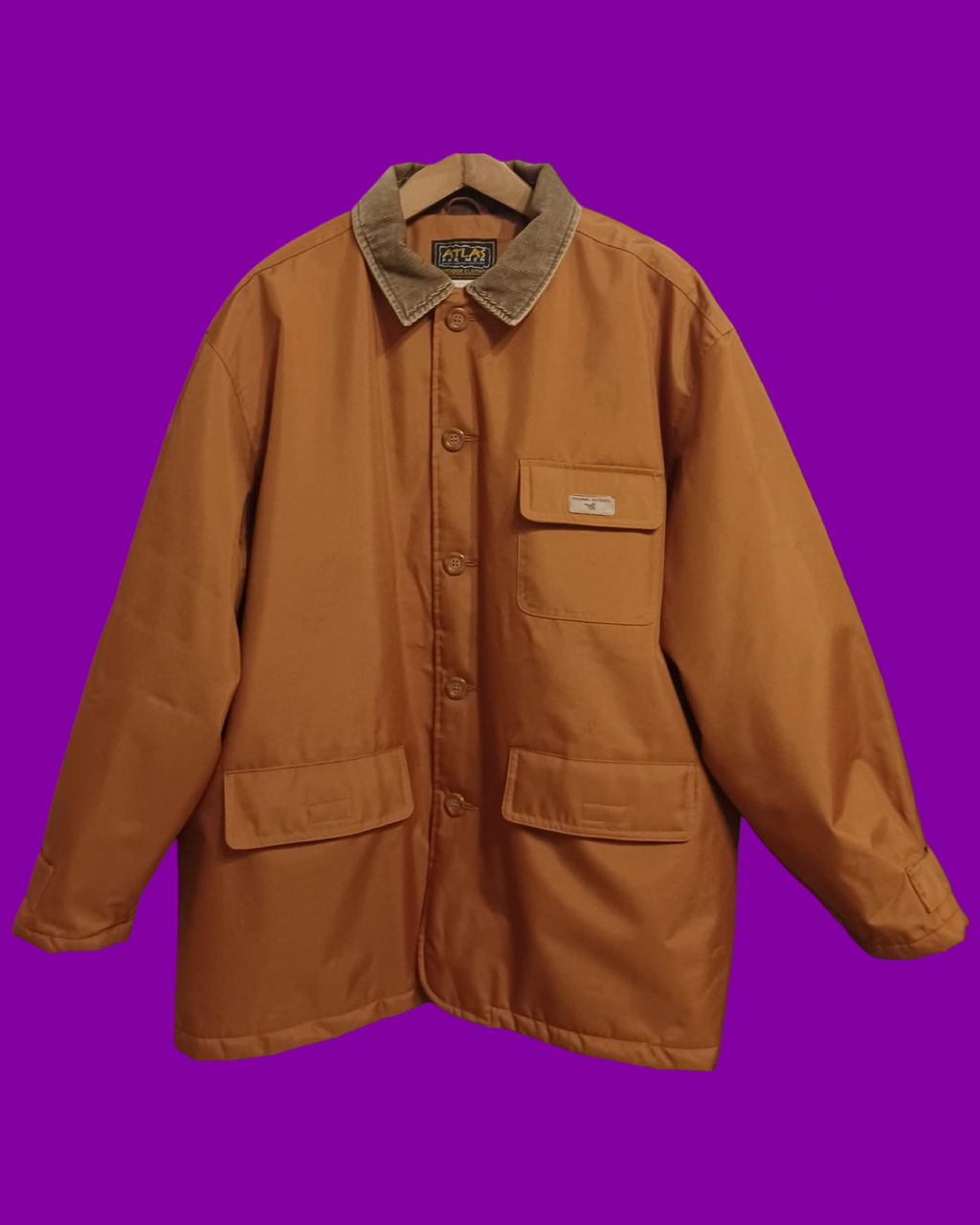 Vintage Brown 90's Spring Jacket Unisex Size XL