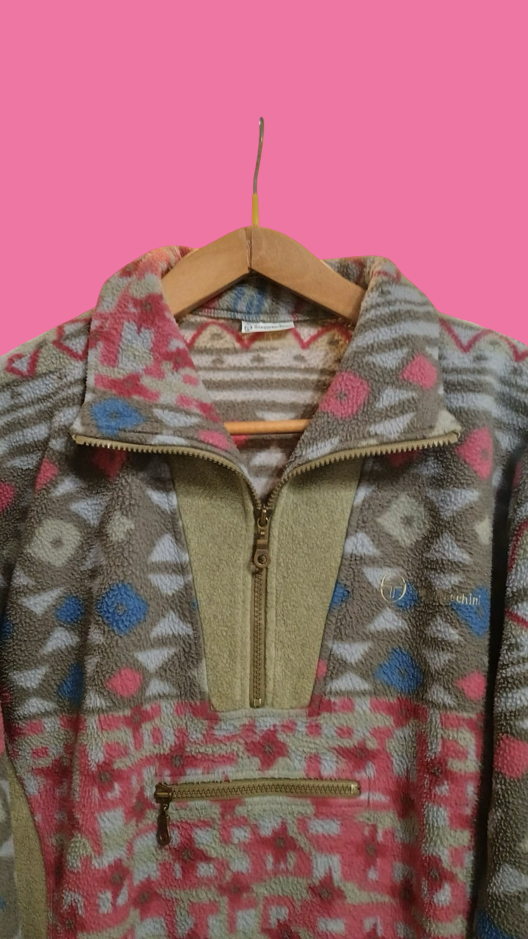 Vintage Multicolor Fantasy 90's Sergio Tacchini Fleece Unisex Size L