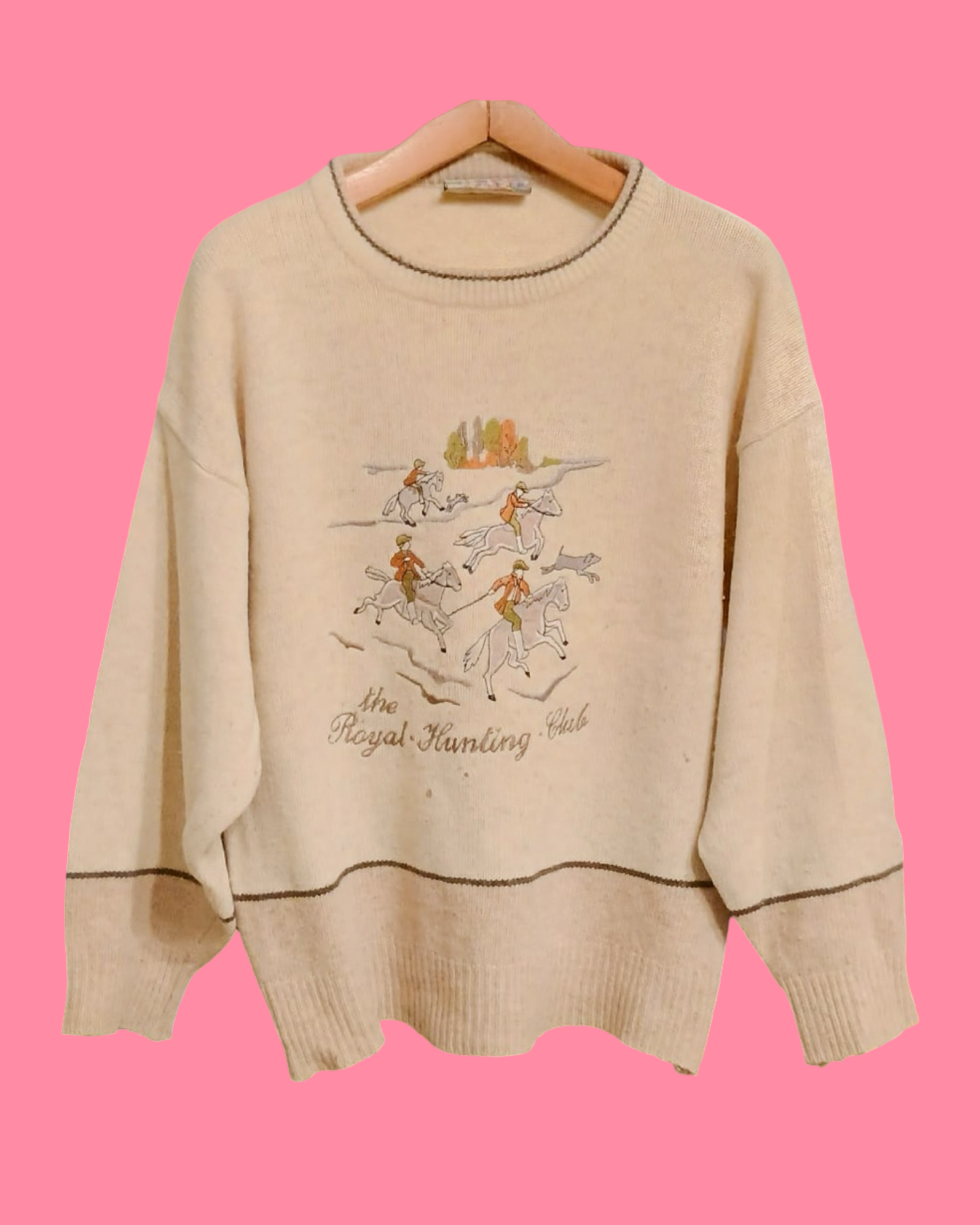 Vintage Multicolor Fantasy 90's Sweater Unisex Size L