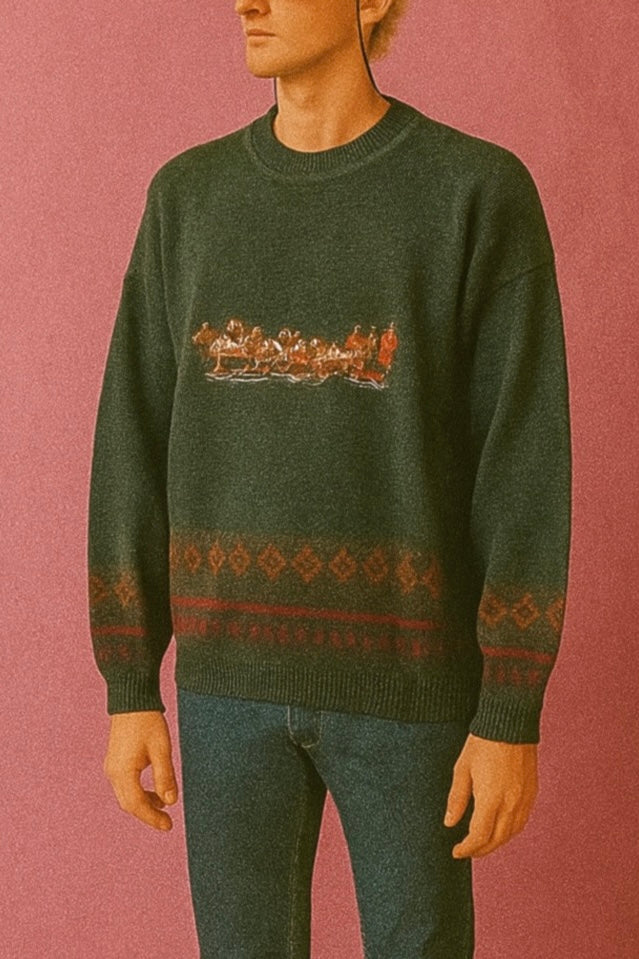 Maglione Vintage Multicolor A Fantasia Anni 90 Unisex Size L