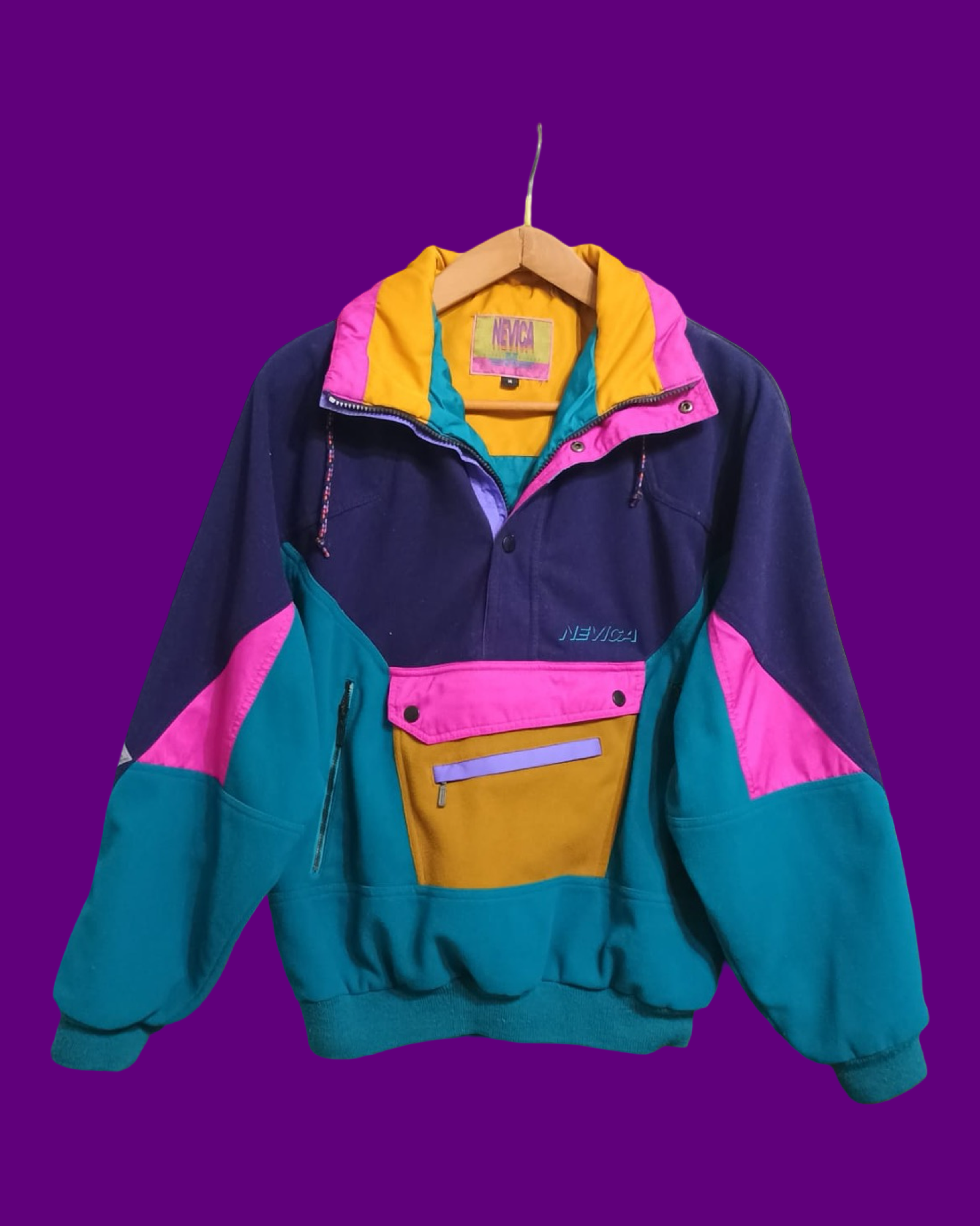 Vintage Multicolor Fantasy 90's Winter Jacket Unisex Size M