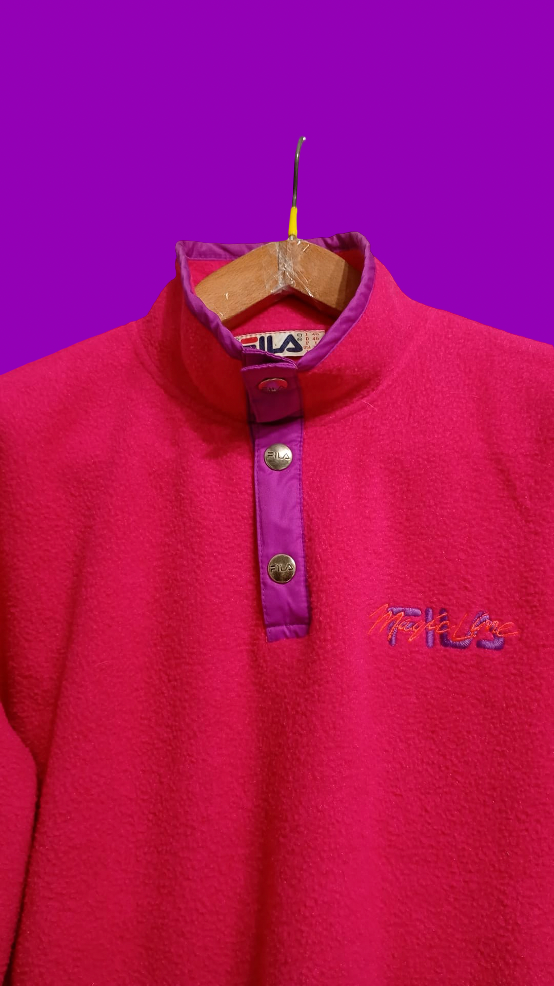 Vintage Multicolor Fantasy 90's Rare Fila Fleece Unisex Size M