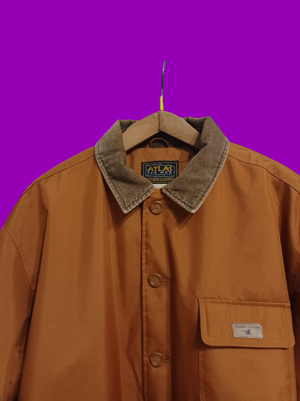 Vintage Brown 90's Spring Jacket Unisex Size XL