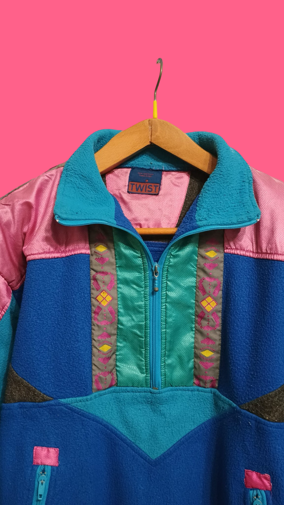 Vintage Multicolor Fantasy 90's Fleece Unisex Size L