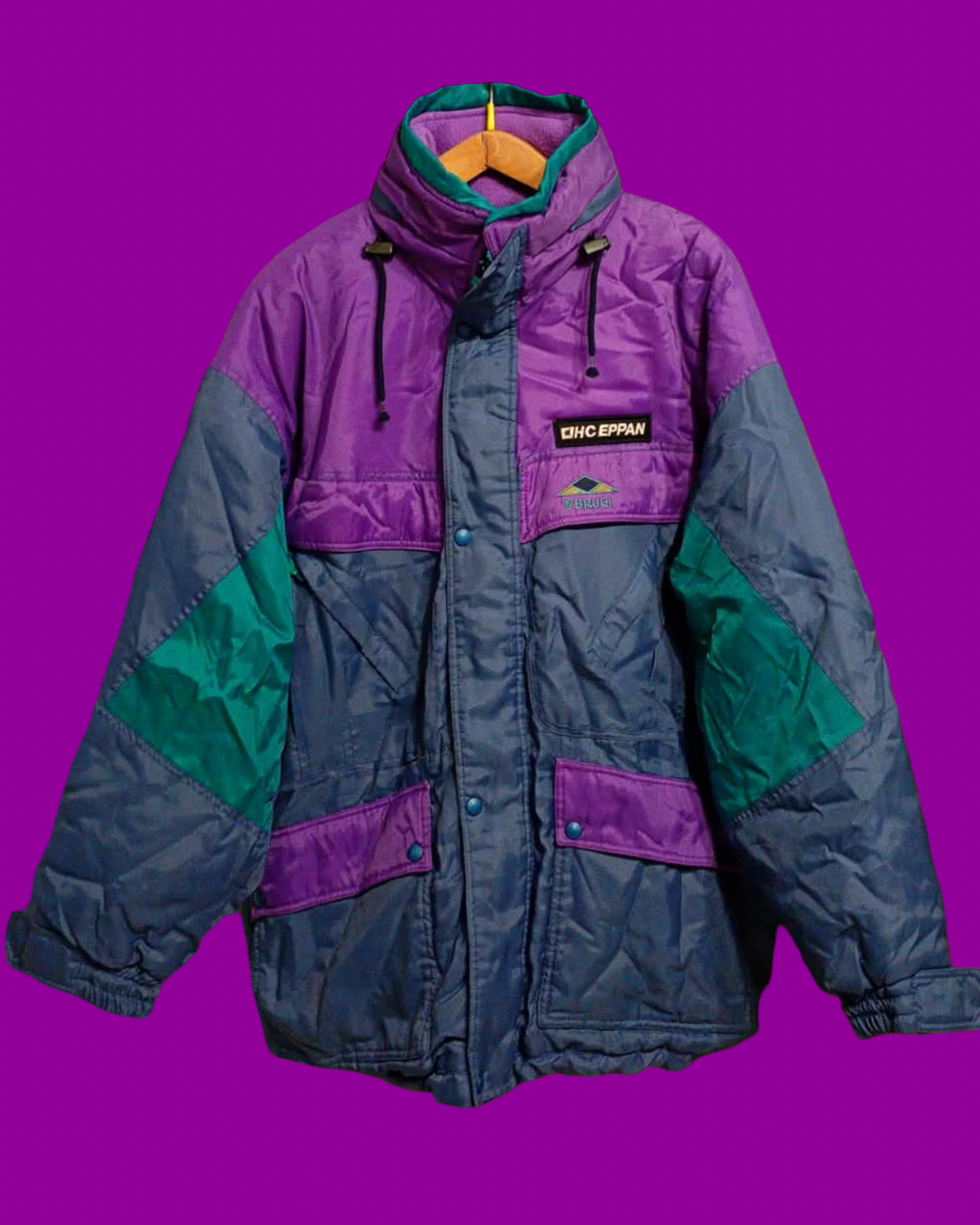 Vintage Multicolor Fantasy 90's Rare Snow Jacket Unisex Size XL