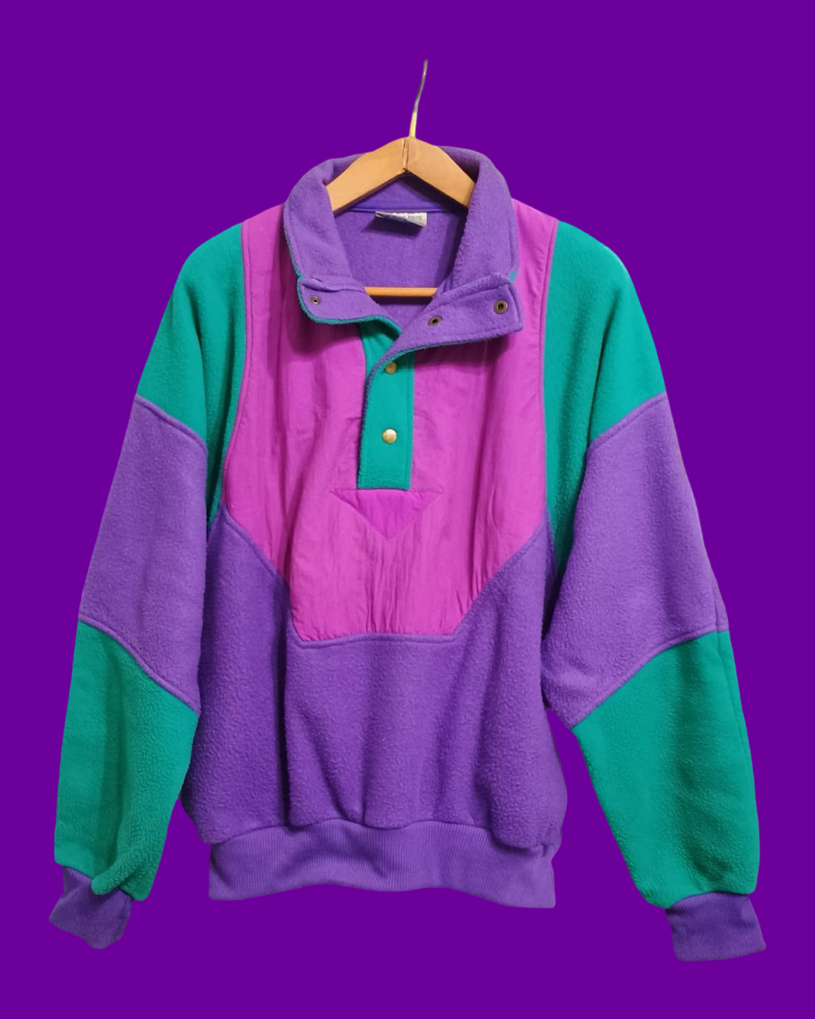 Vintage Multicolor Fantasy 90's Fleece Unisex Size L