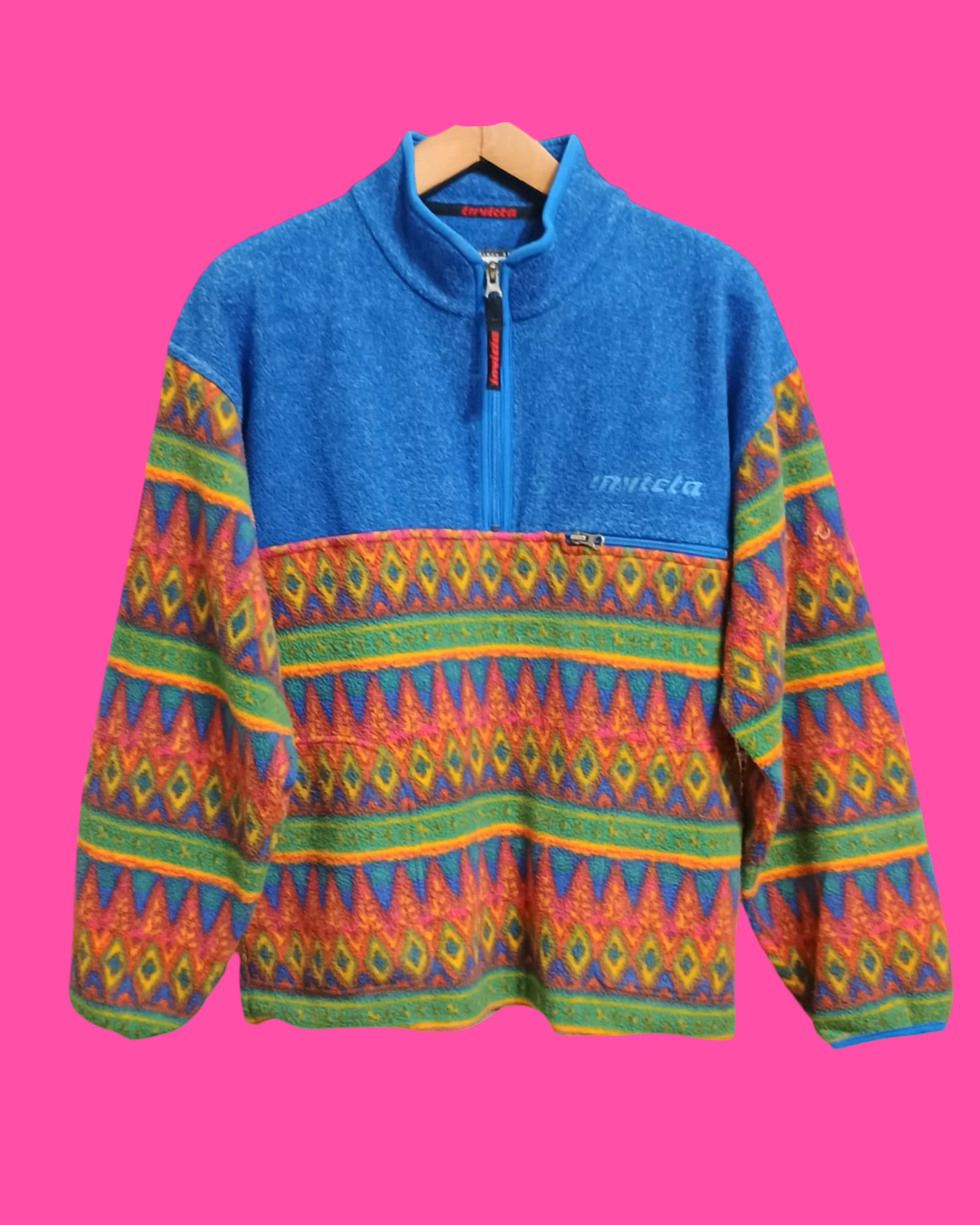 Vintage Multicolor Fantasy 90's Fleece Unisex Size M